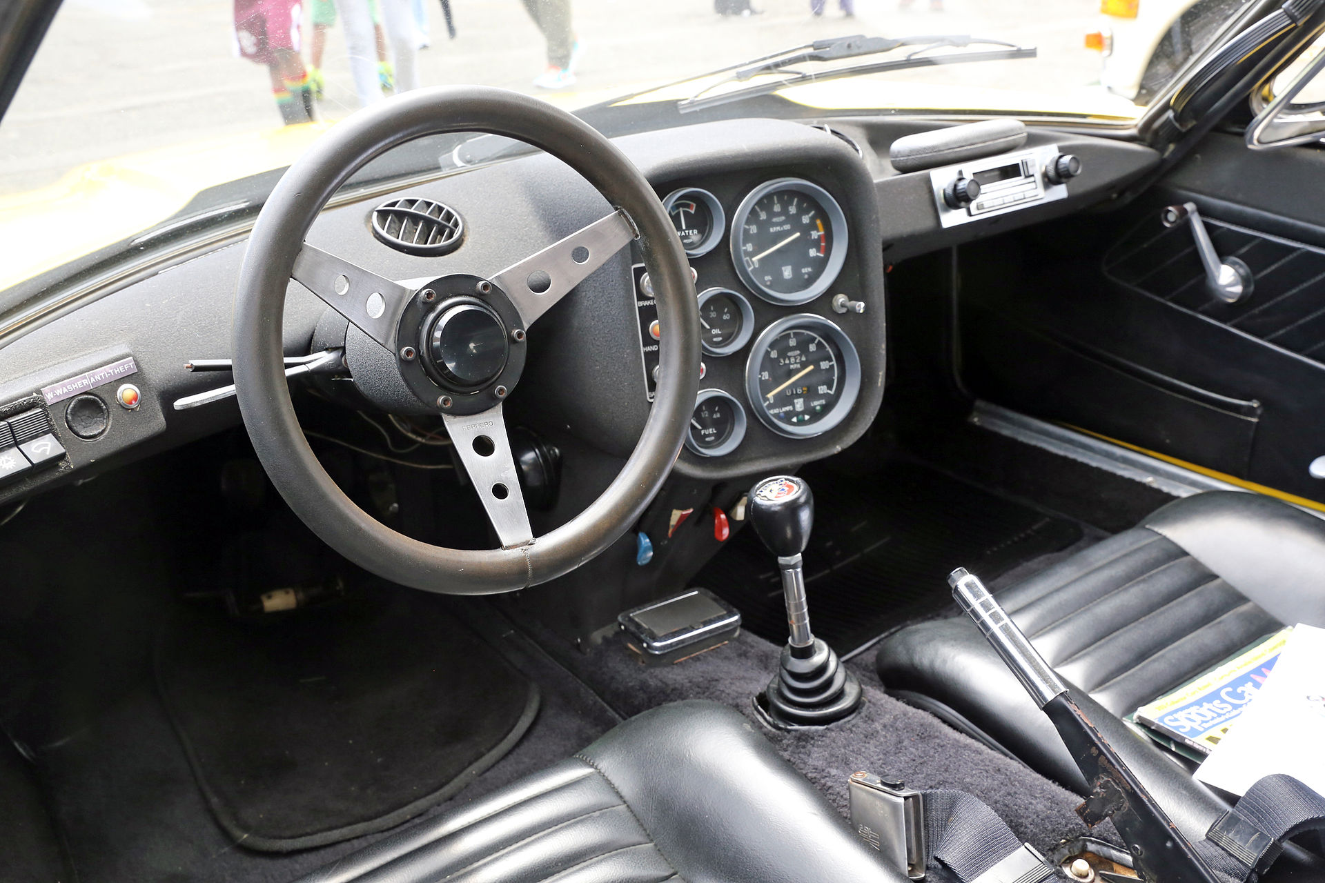 Dashboard of a 1971 OTAS Grand Prix 820cc (to give the car's full name according to the emissions plate), chassis no 003