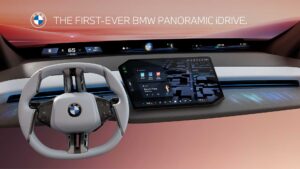 BMW Panoramic iDrive display and operating concept press photo