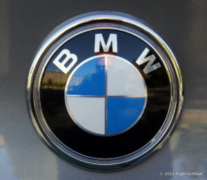 BMW roundel emblem on a vehicle