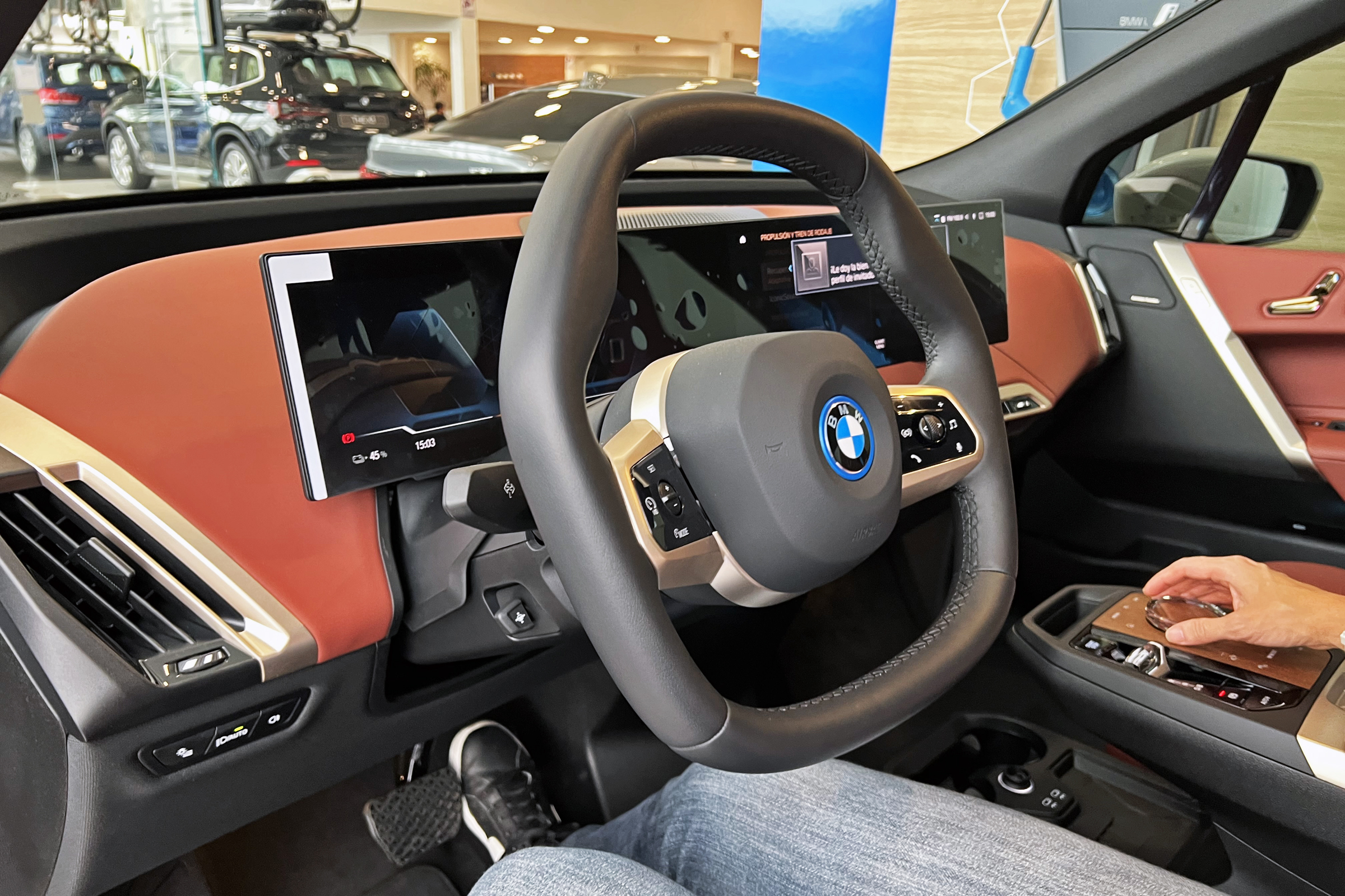 BMW iX modern dashboard display