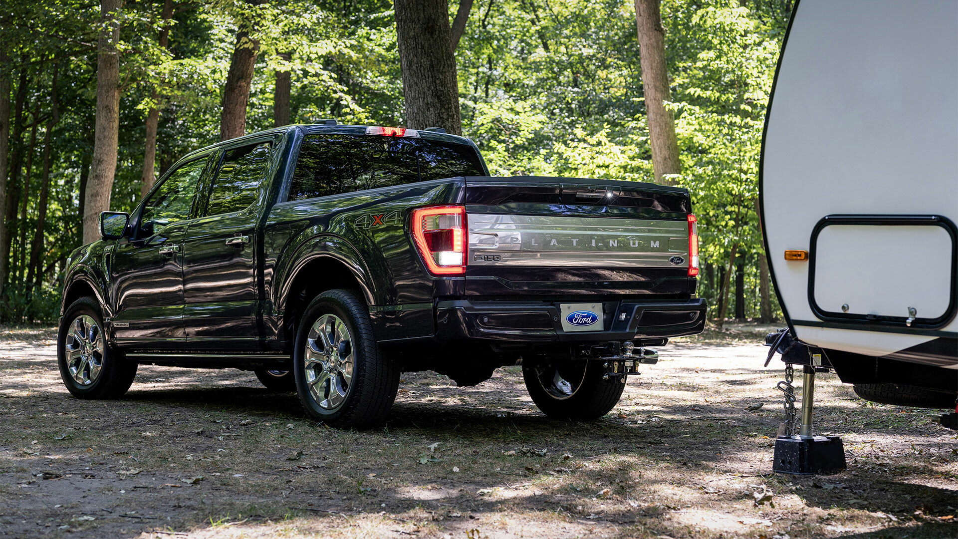 Ford truck trailer hitch assist system