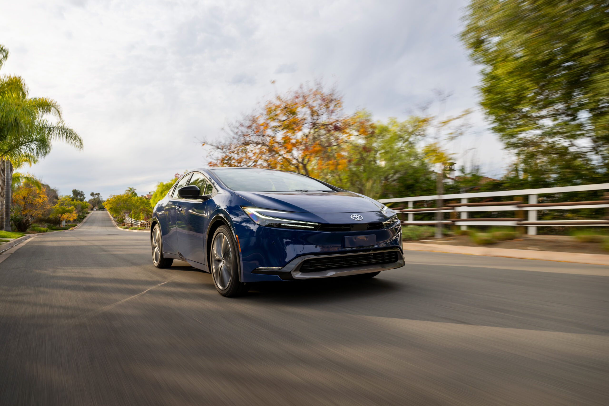 Toyota Prius Limited hybrid in motion