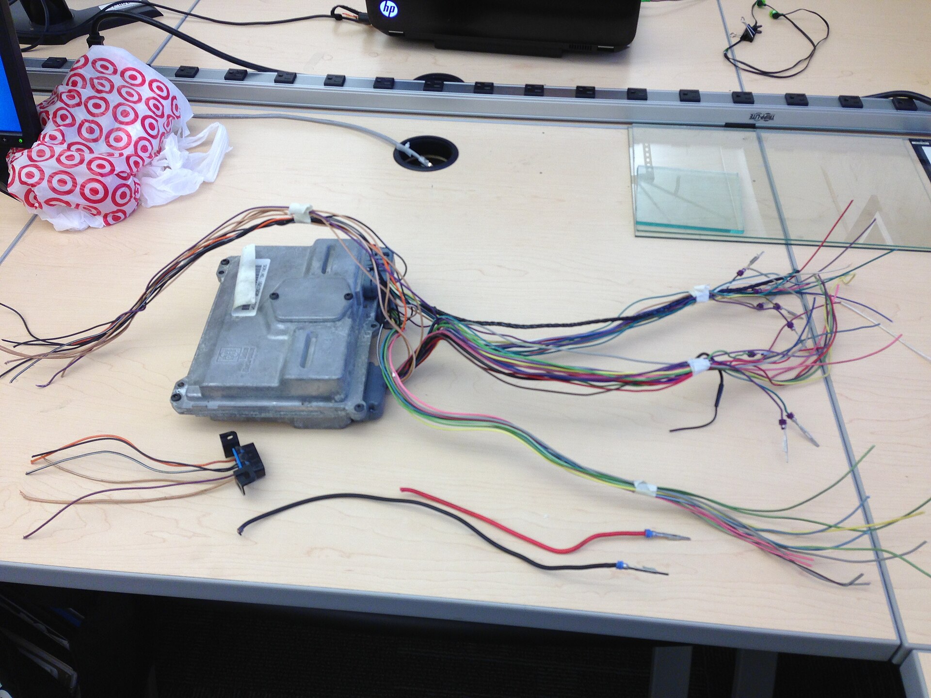 ECU and wire bundles