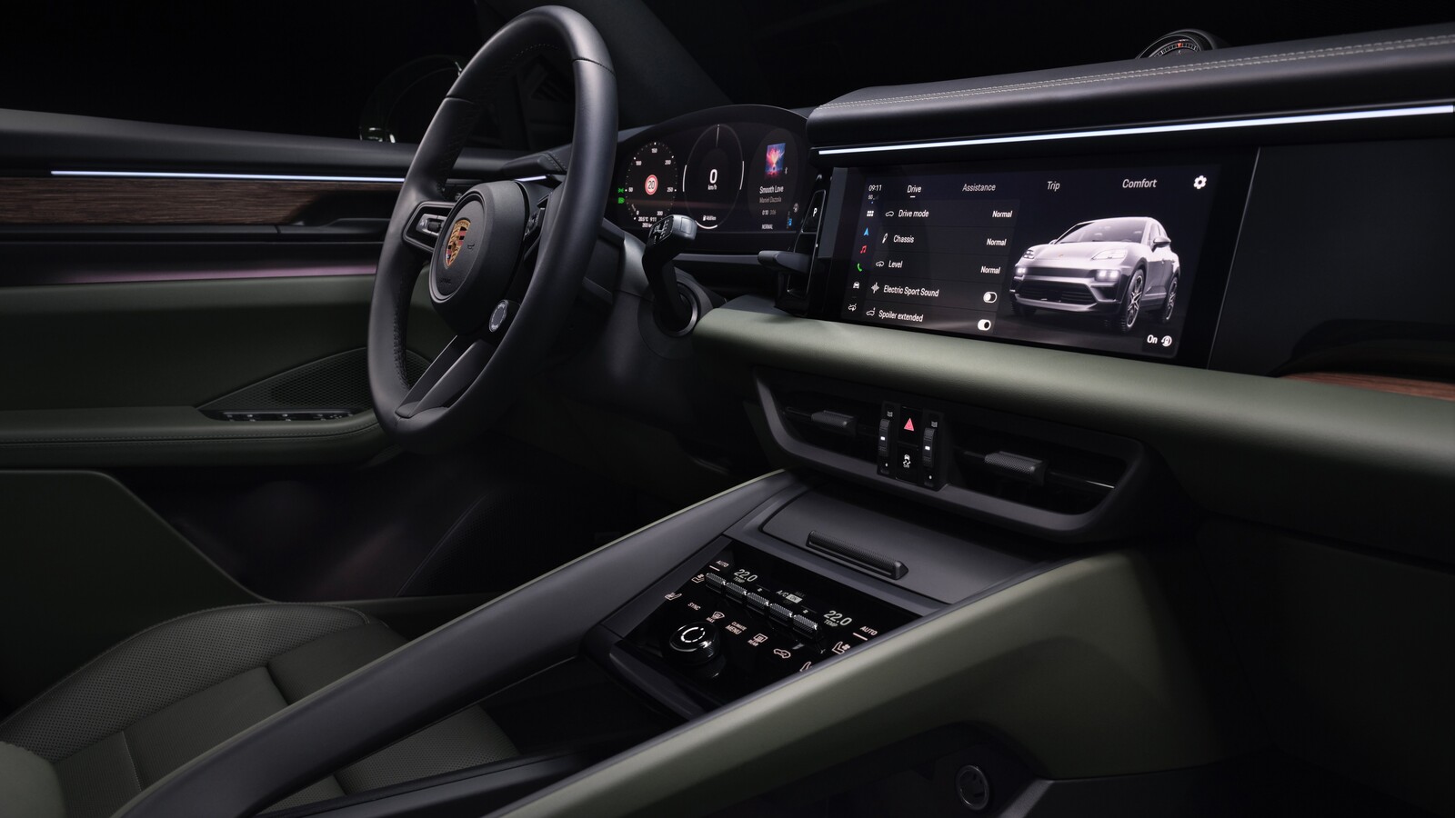 Porsche Macan Electric UK side profile official image
