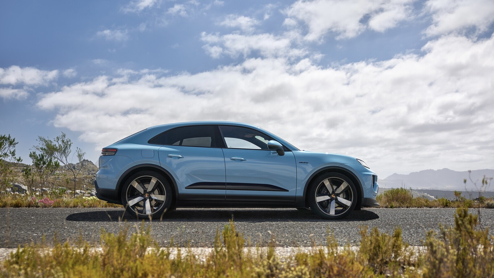 Porsche Macan Electric salary sacrifice front three-quarter official image