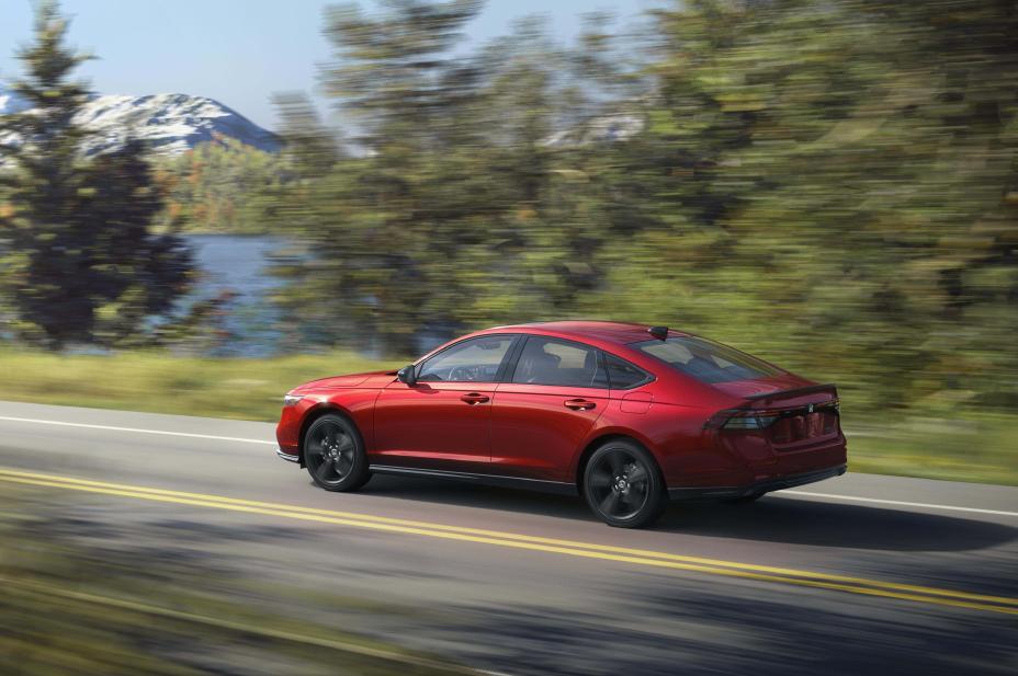 2026 Honda Accord Sport-L Hybrid press photo, front three-quarter view
