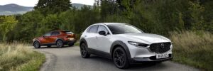 2026 Mazda CX-30 model release press photo, front three-quarter exterior view
