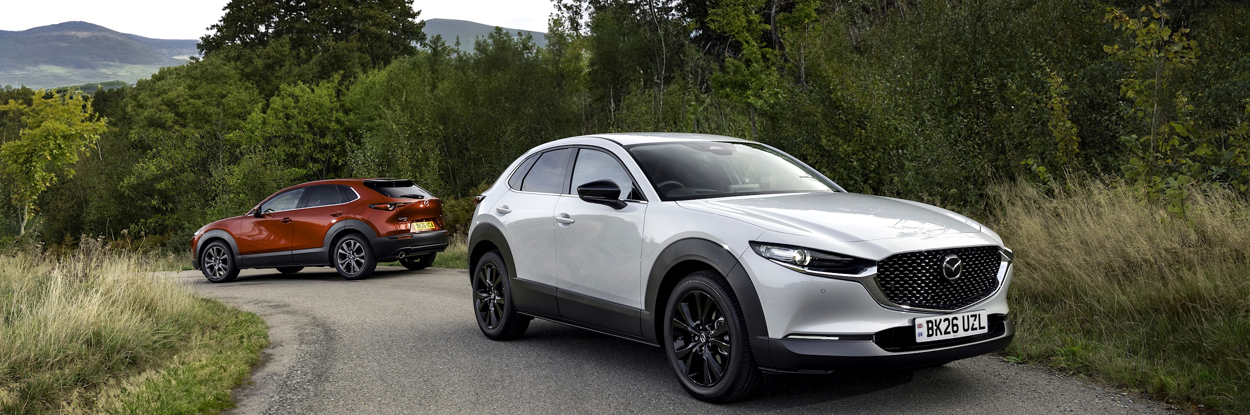 2026 Mazda CX-30 model release press photo, front three-quarter exterior view