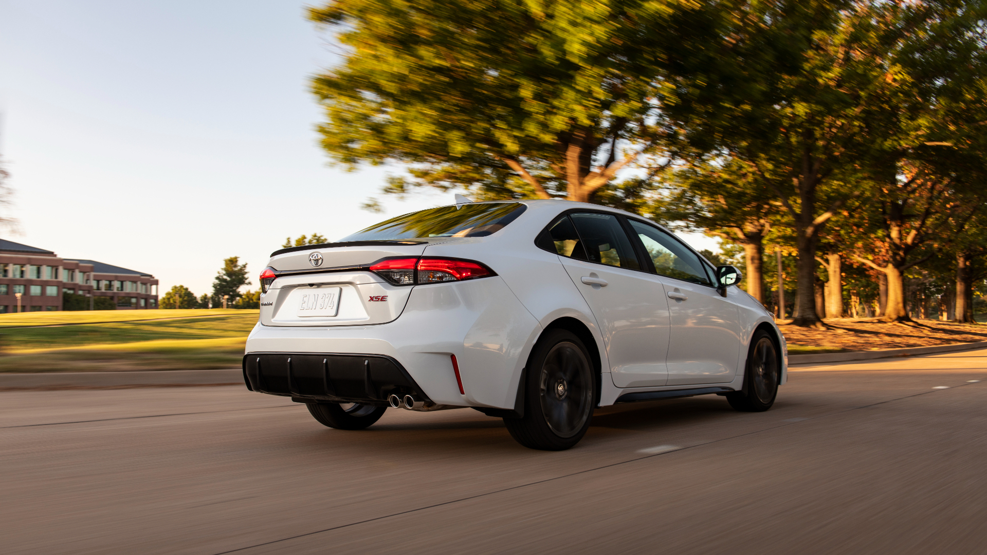 2026 Toyota Corolla XSE rear quarter global compact sedan best selling