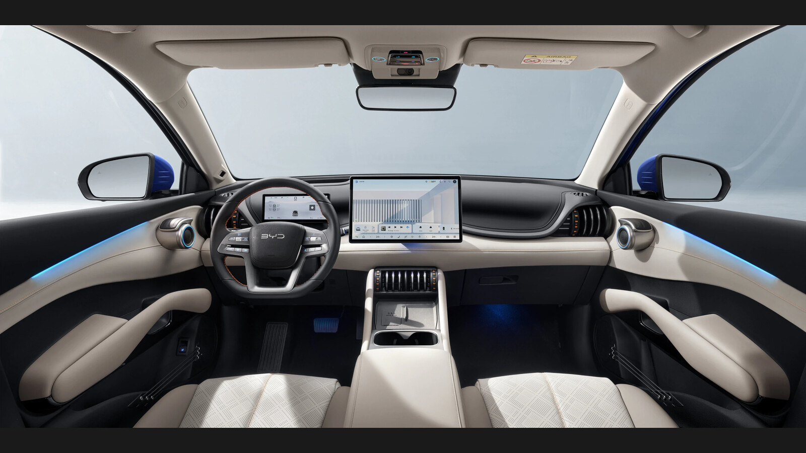 BYD Atto 3 vs Hyundai Kona Electric interior comparison