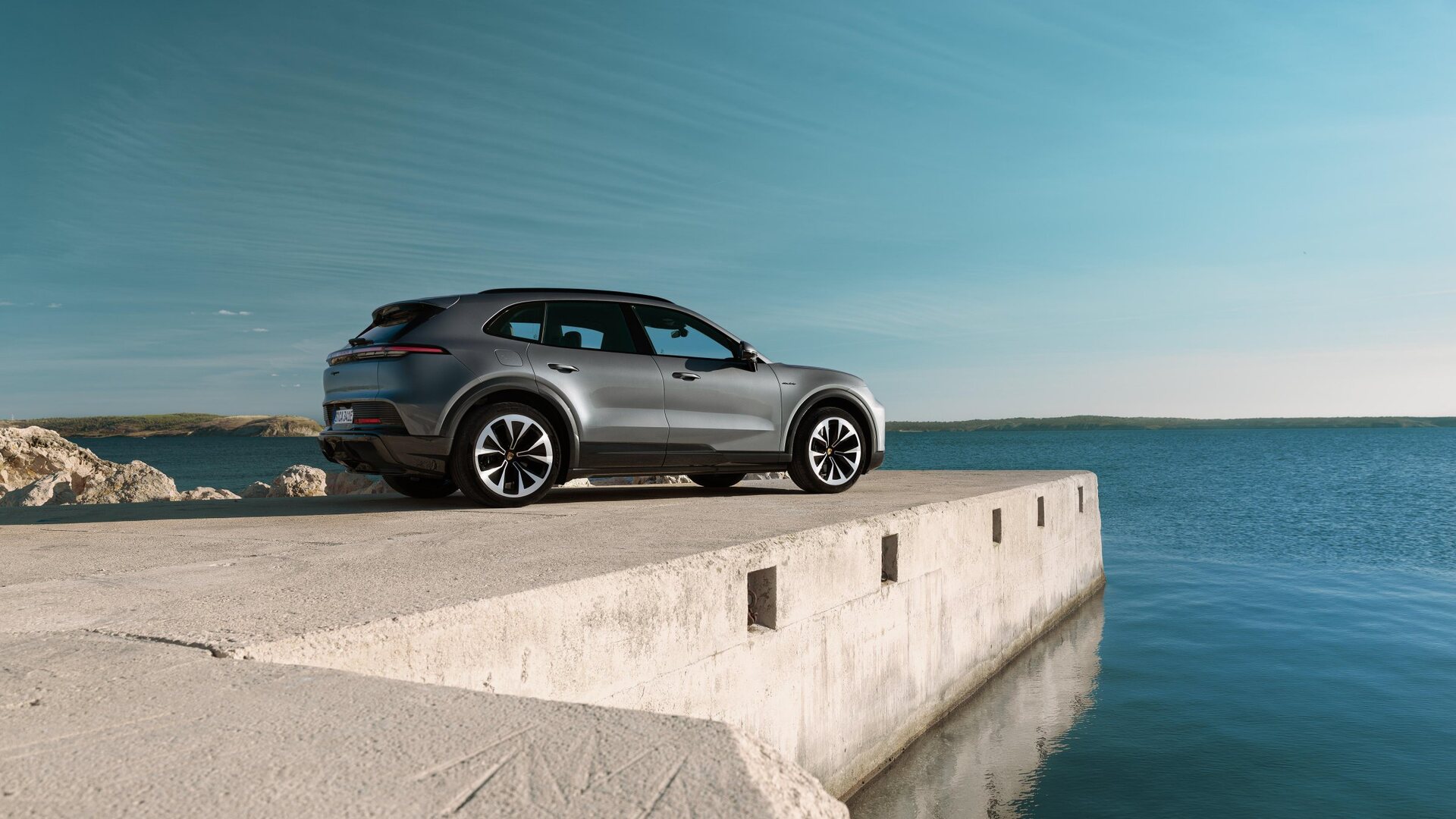 Porsche Cayenne Electric side profile UK 2026