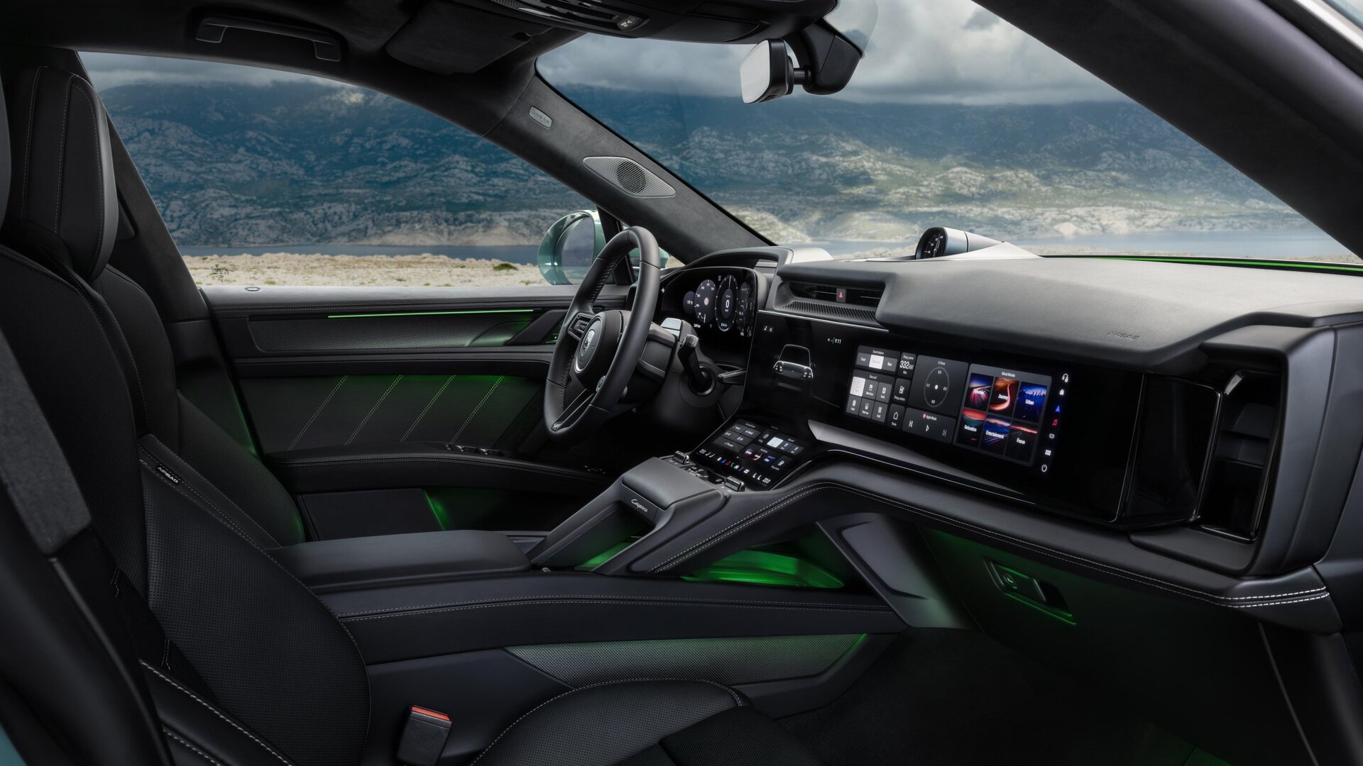 Porsche Cayenne Electric interior dashboard 2026