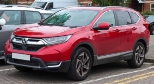 2019 Honda CR-V EX in silver parked roadside