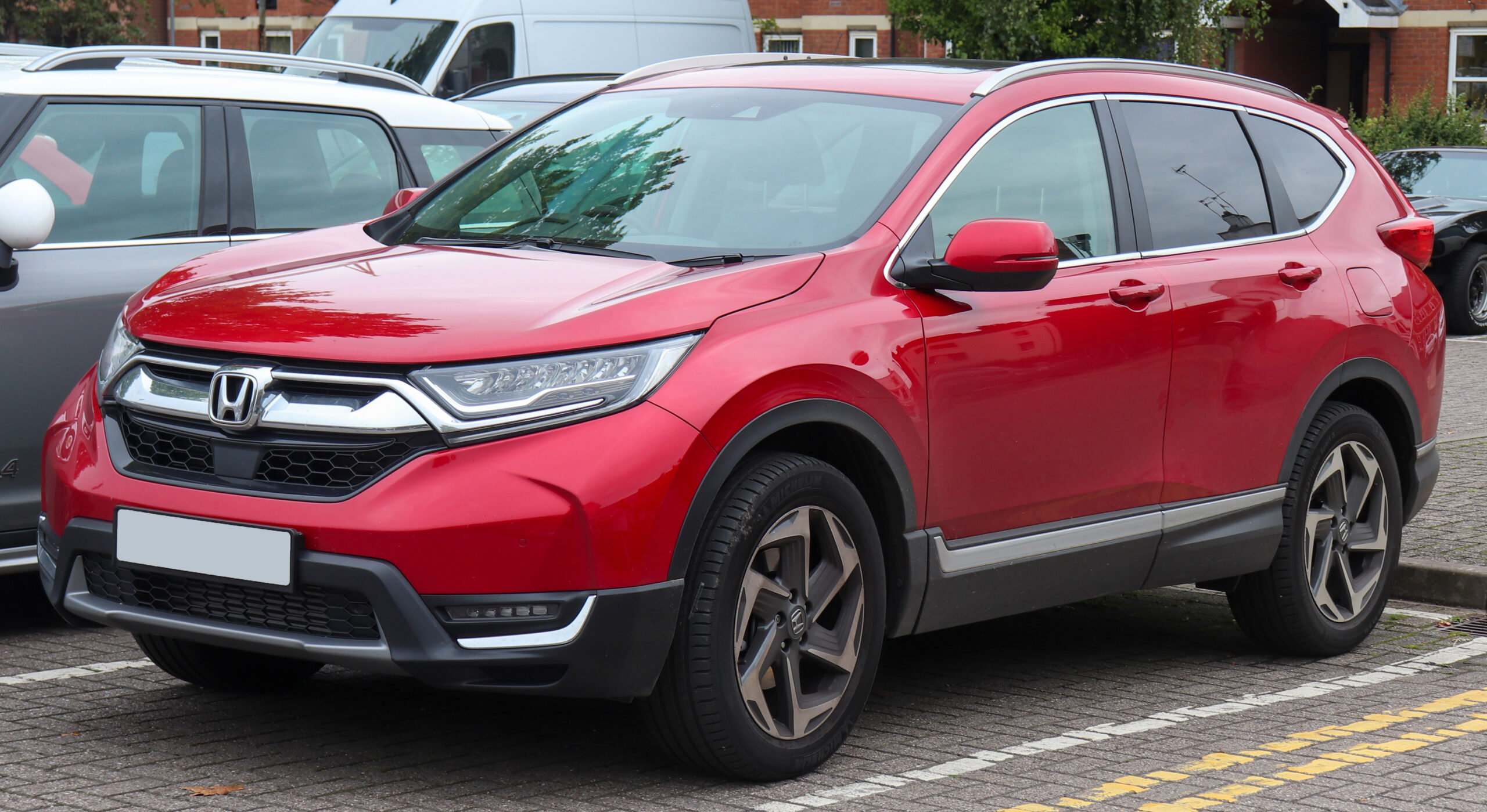 2019 Honda CR-V EX in silver parked roadside