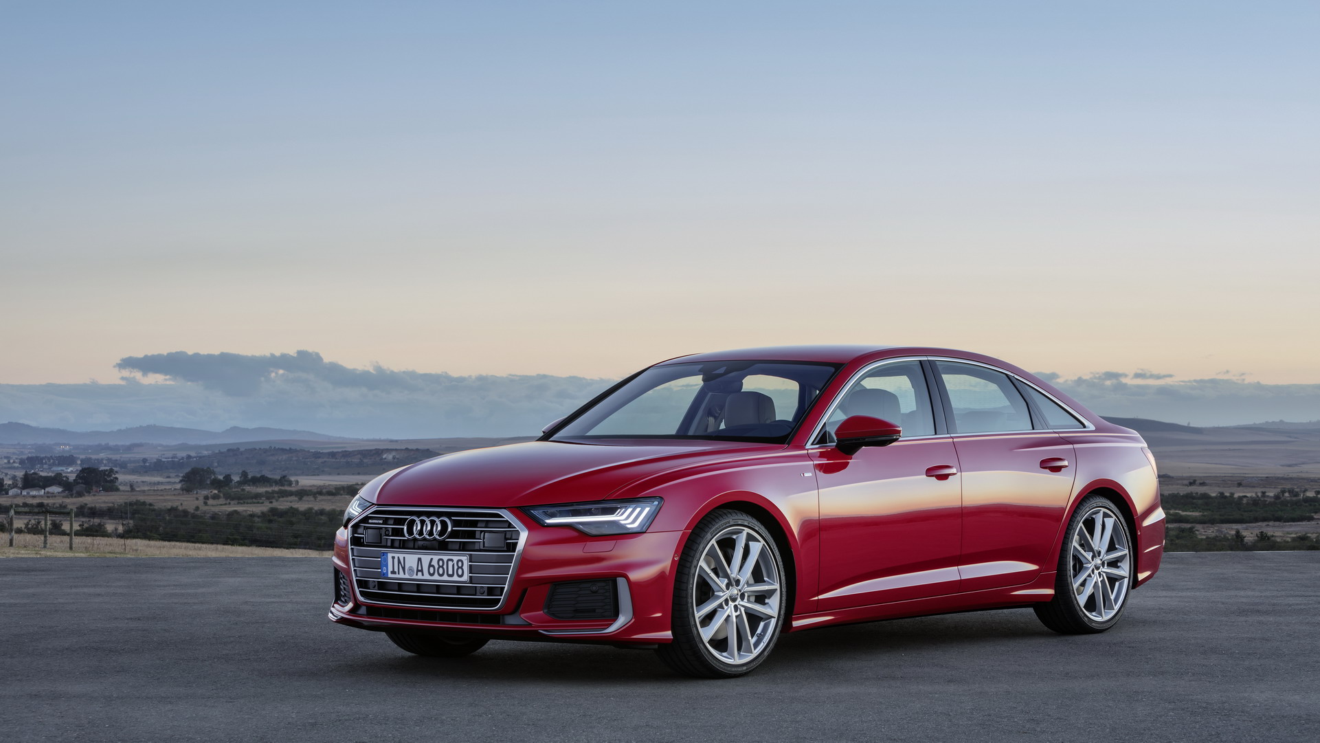 Premium car deposit protected by a credit card, an Audi A6 executive saloon