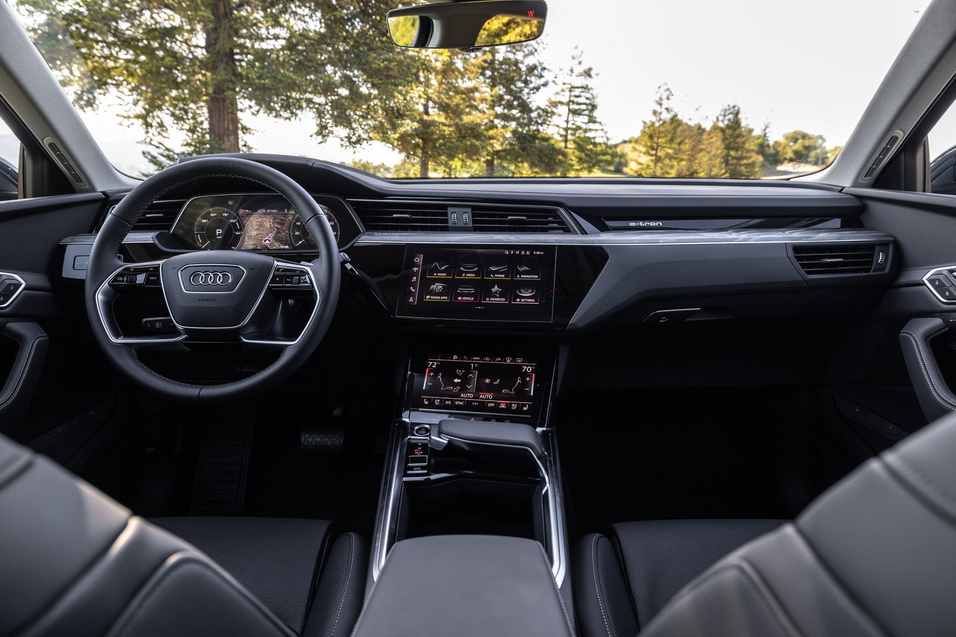 Audi e-tron front detail, the model range covered by DVSA recall R/2026/168