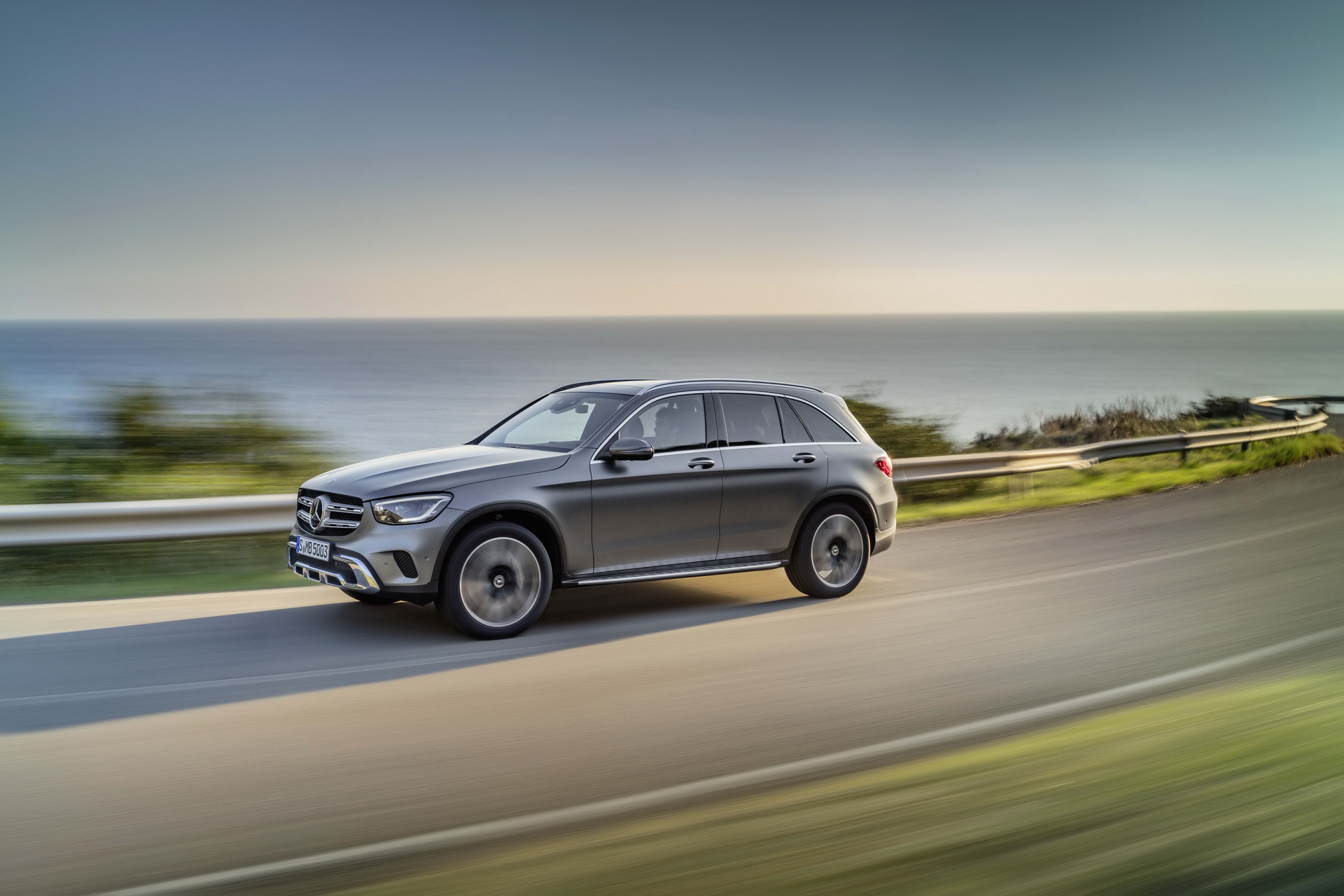 Mercedes GLC X253 AMG Line on the road, the comfortable premium used SUV