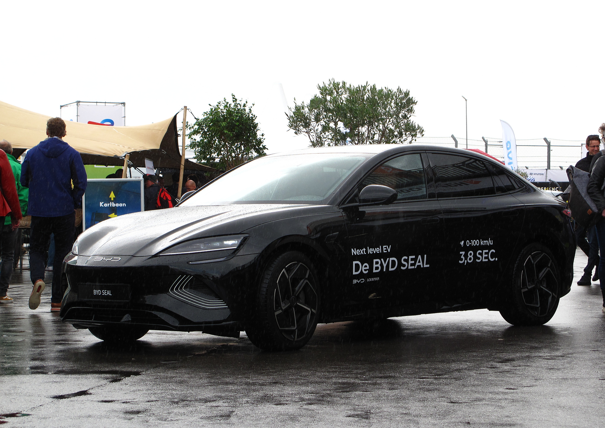 BYD Seal electric saloon front, BYD overtakes Tesla UK 2026 EV lineup