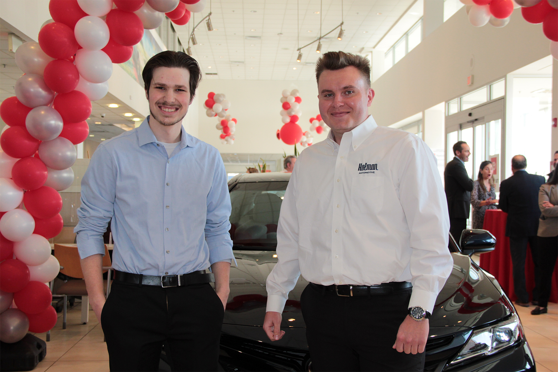 Licensed Toyota dealer client advisor with buyer, the opposite of curbstoning