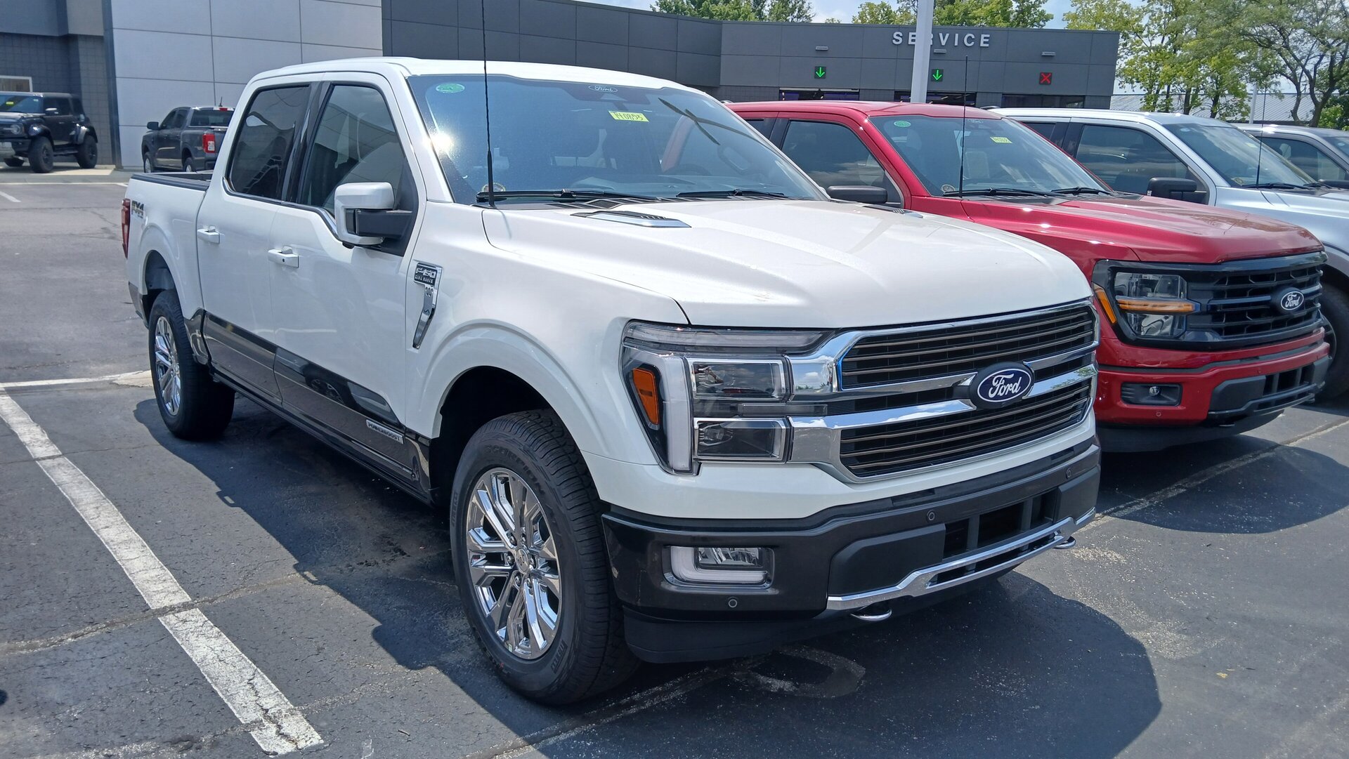 2024 Ford F-150 King Ranch front view: high-trim pickups average the largest negative-equity exposures