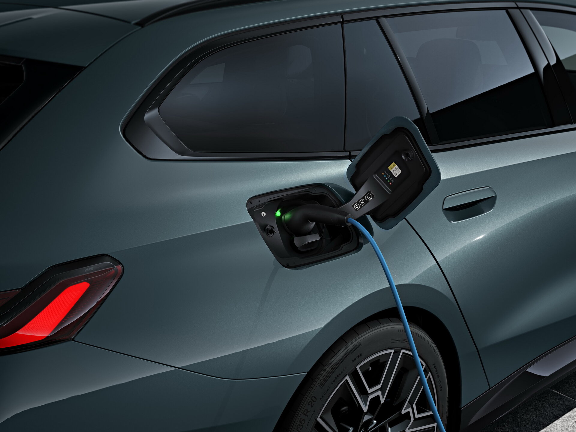 BMW i5 rear three quarter premium EV salary sacrifice