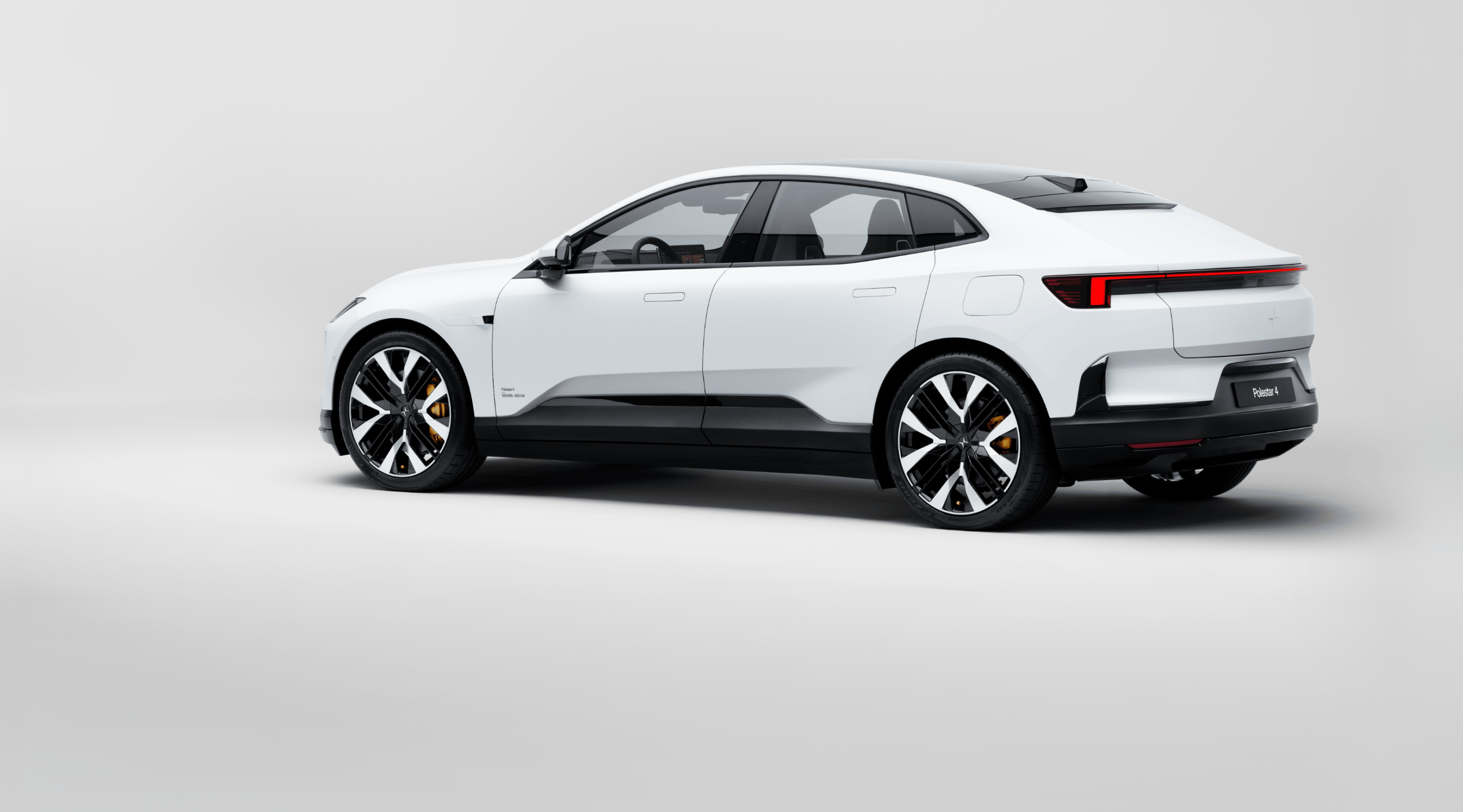 Polestar 4 vs Mercedes EQE salary sacrifice comparison: Polestar 4 in studio hero shot
