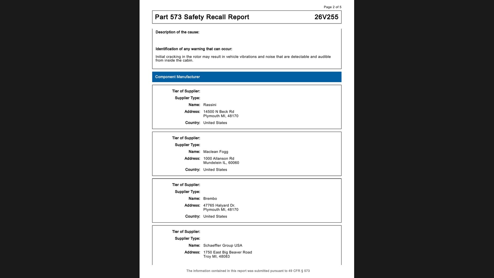 Tesla Cybertruck 18 inch wheel stud separation defect description NHTSA recall