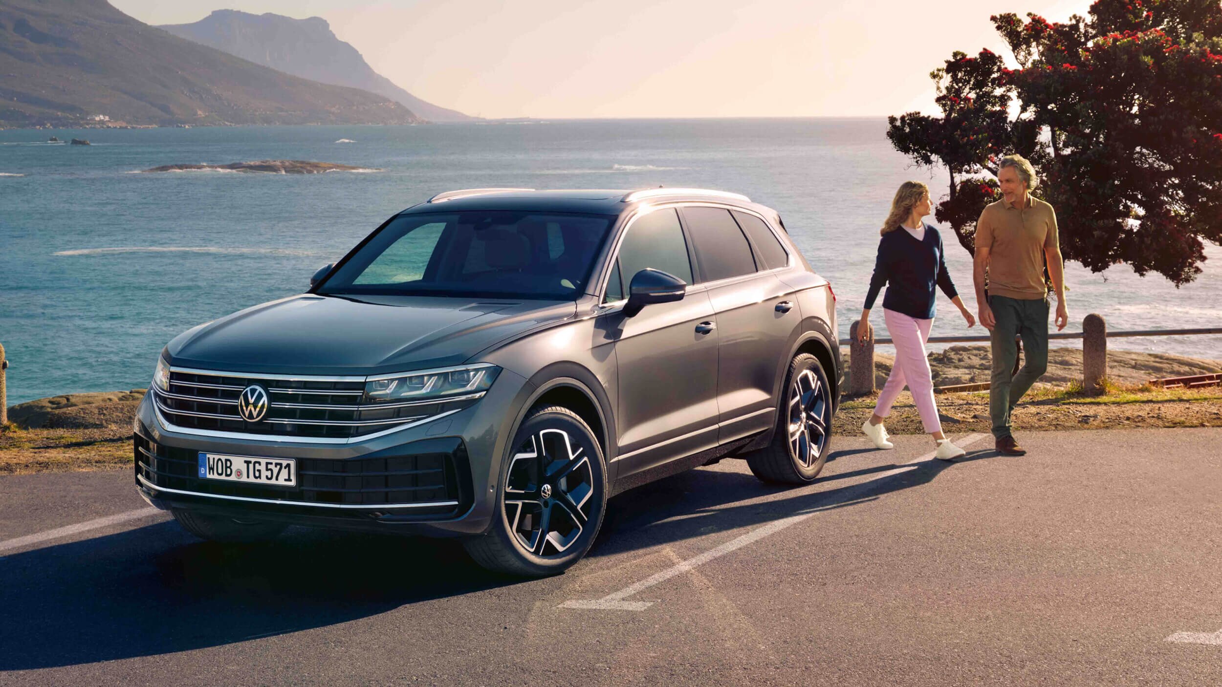 Volkswagen Touareg V6 TDI in profile, best diesel SUV UK 2026 towing value pick