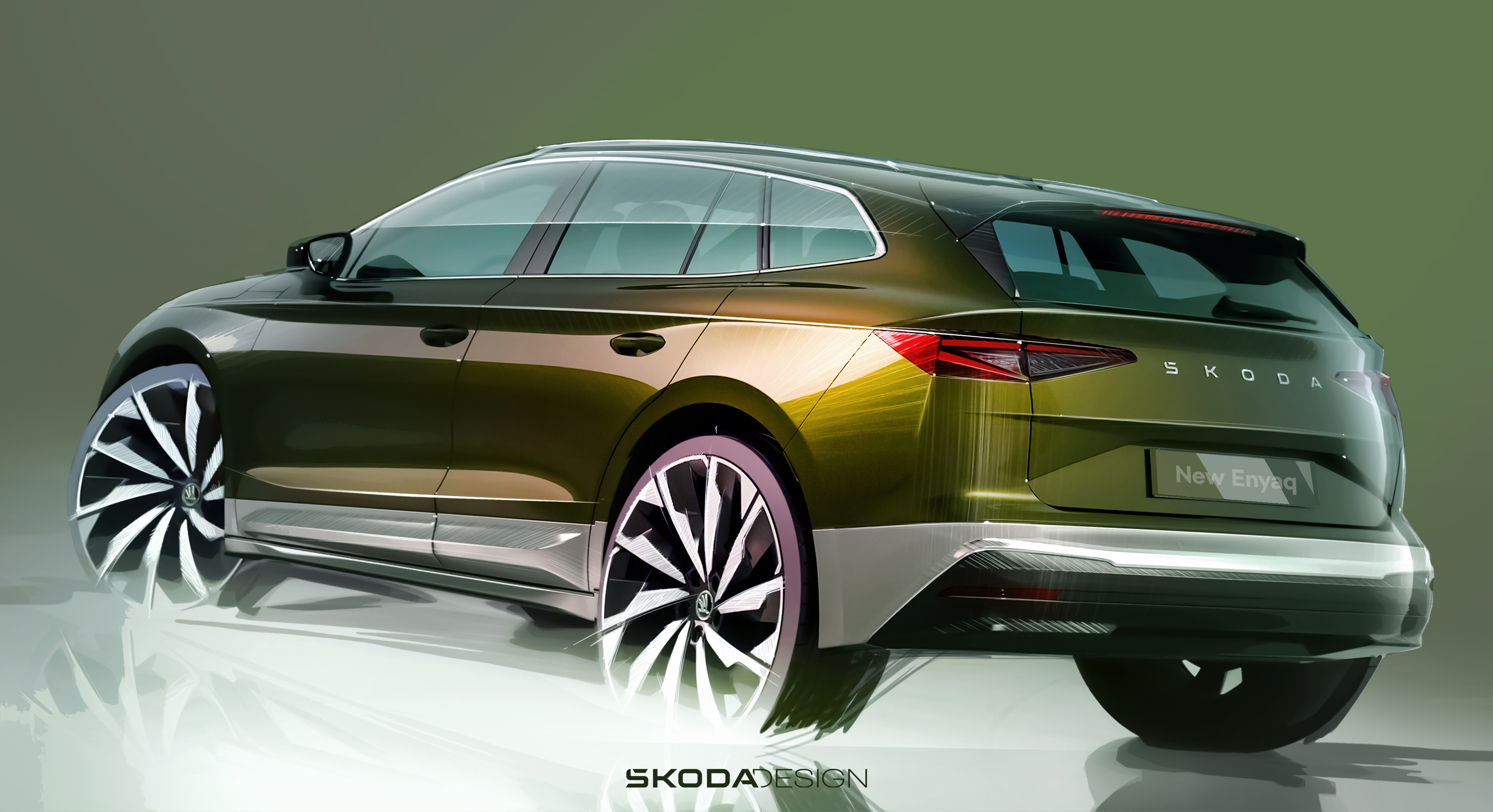 Skoda Enyaq boot space with the rear seats folded