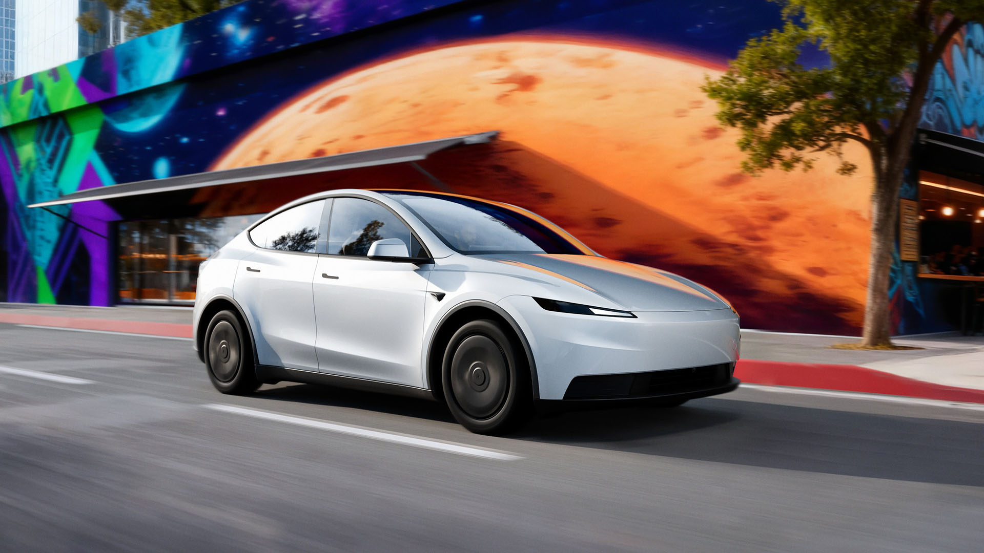 Tesla Model Y on a UK driveway, relevant to directors funding a car through their limited company