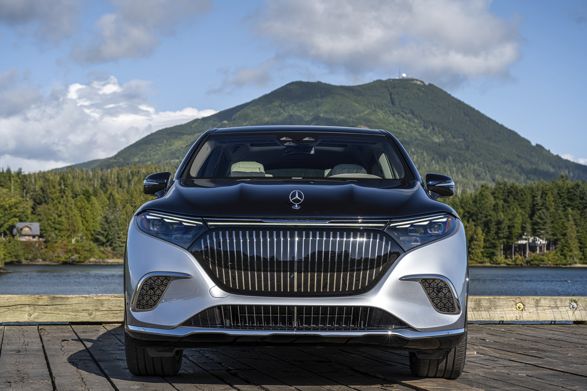Mercedes-Maybach EQS SUV detailing and bespoke trim that separate it from the standard EQS