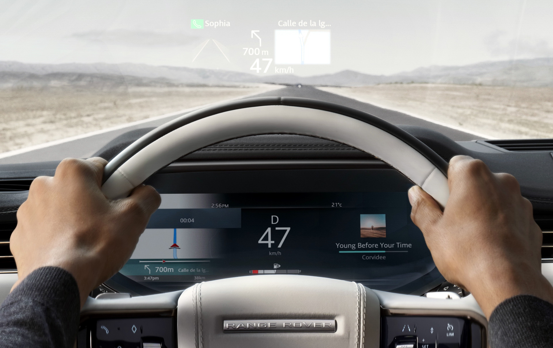 Driver view of a premium car instrument cluster, the systems a replacement coded key has to talk to