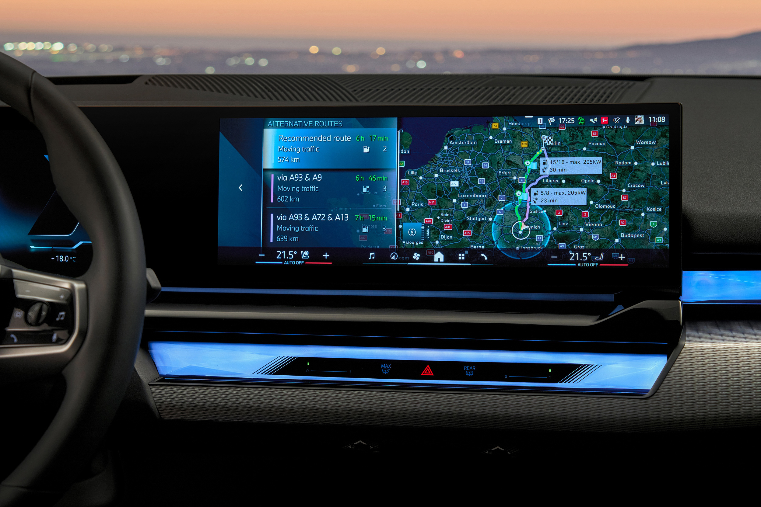 BMW instrument cluster and odometer display, the figure to cross-check against MOT history when checking for mileage clocking