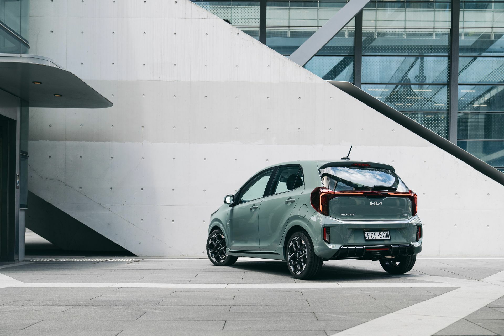 Kia Picanto GT-Line rear, the Motability city car with prices valid to 30 June 2026