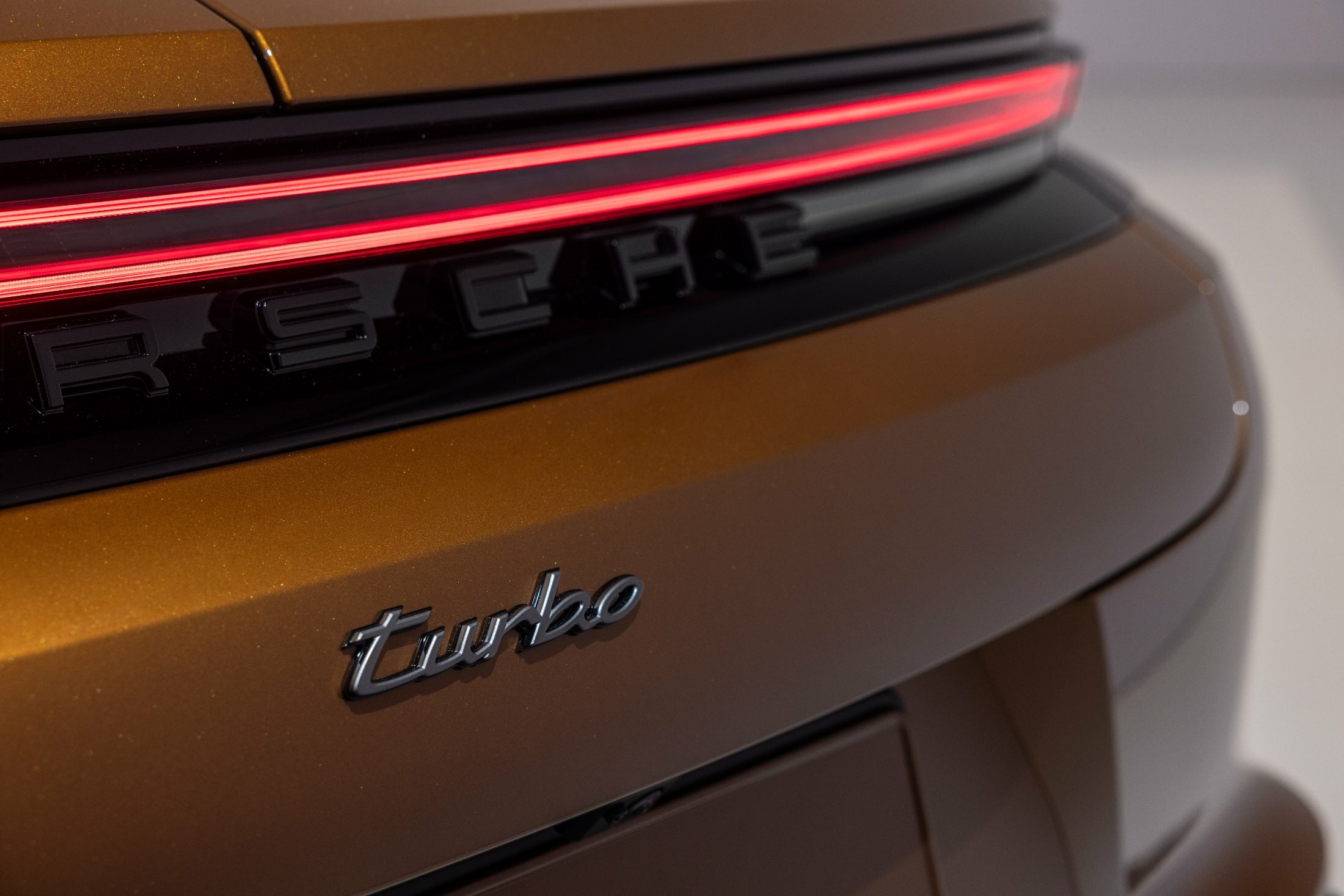 Porsche Panamera rear light bar, the flagship in a buy-or-lease depreciation decision