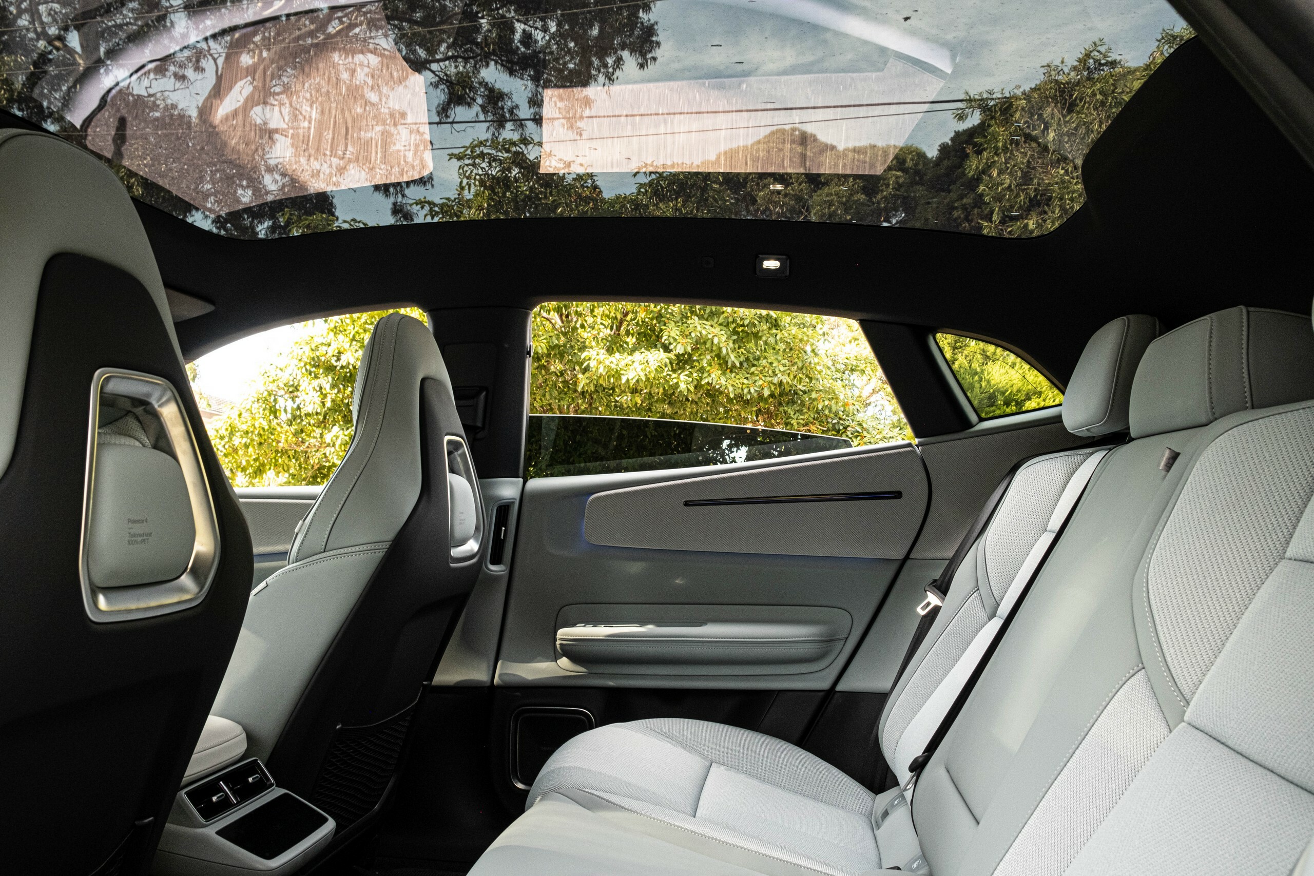 Polestar 4 interior and cabin, relevant to EV salary sacrifice running costs for UK drivers