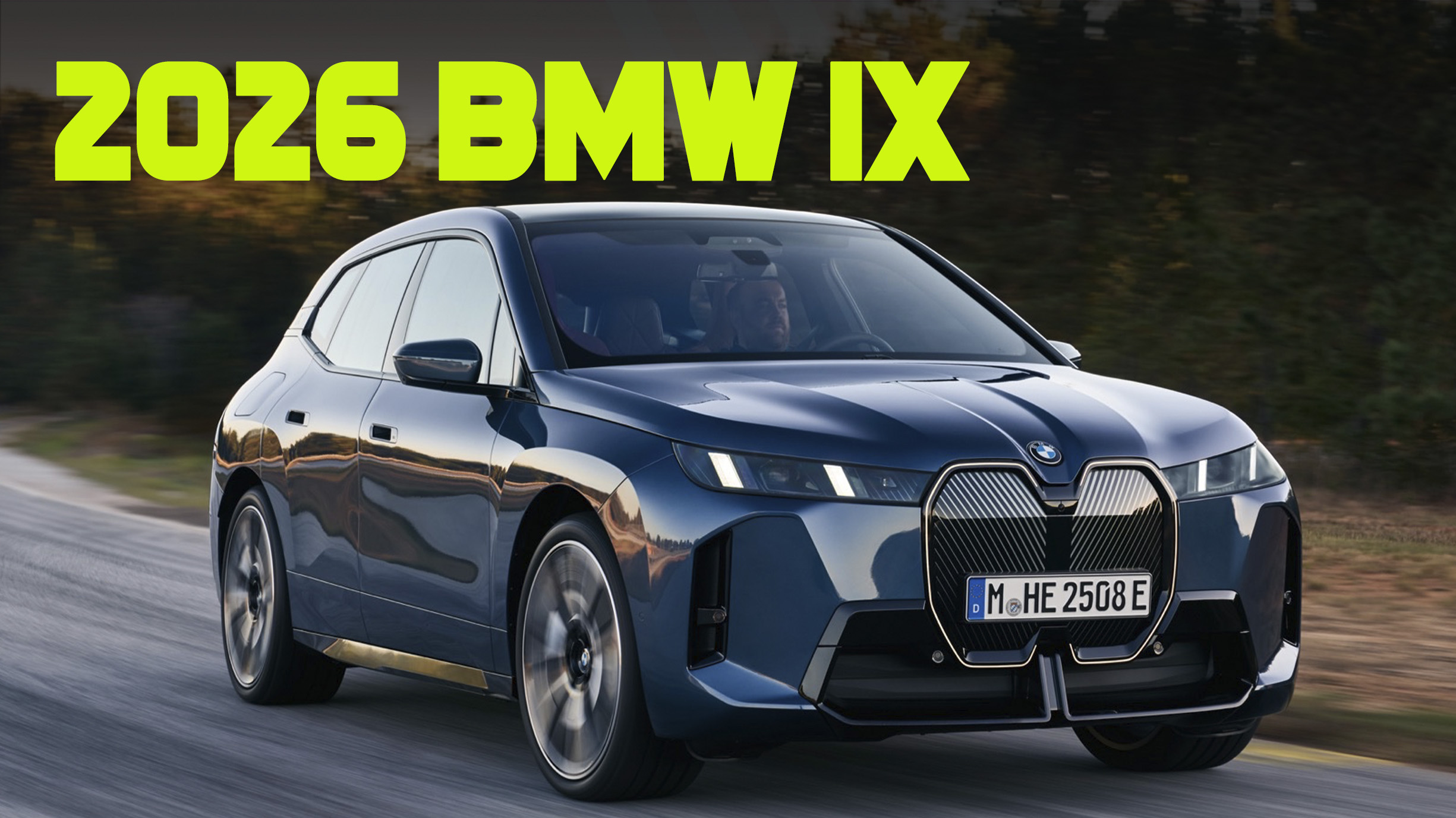 Premium electric SUV used to illustrate a salary sacrifice EV worked example for a higher-rate UK taxpayer