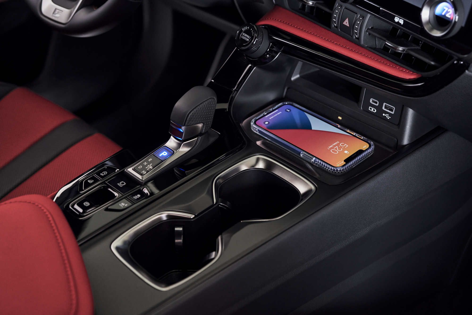 Lexus NX interior centre console and wireless charging supporting its premium residual values