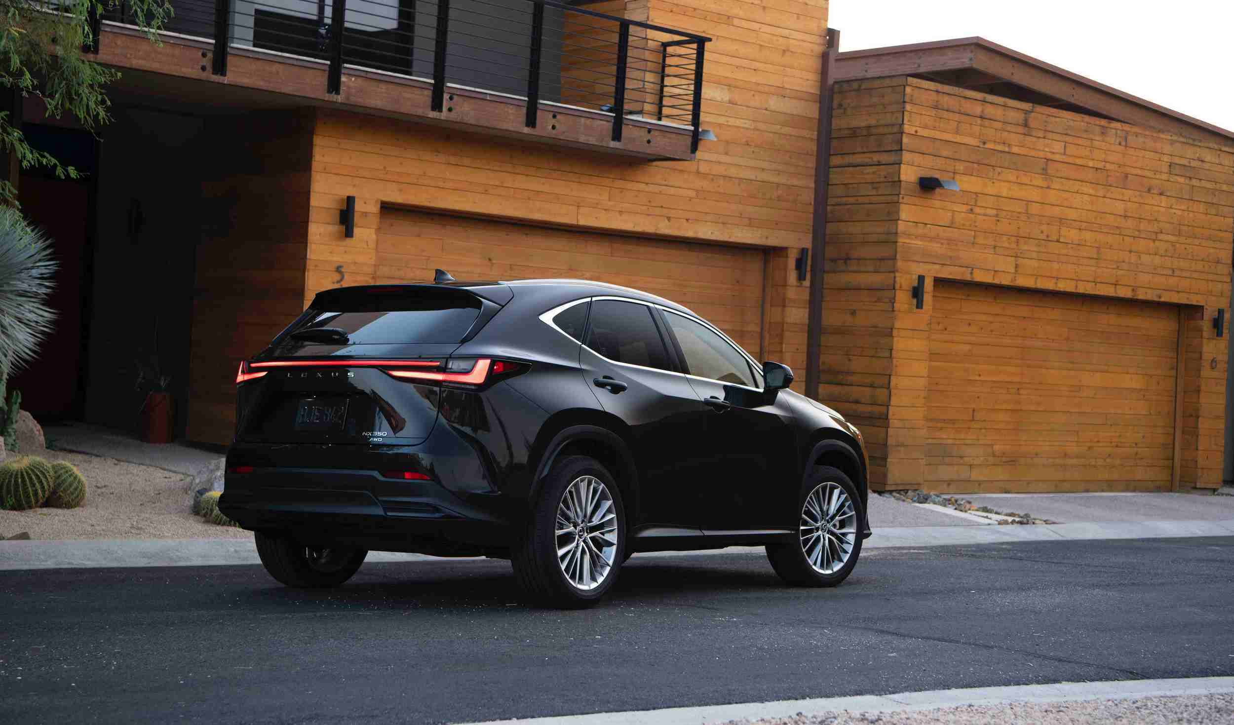 Lexus NX rear three-quarter, the hybrid SUV whose residual values beat rivals