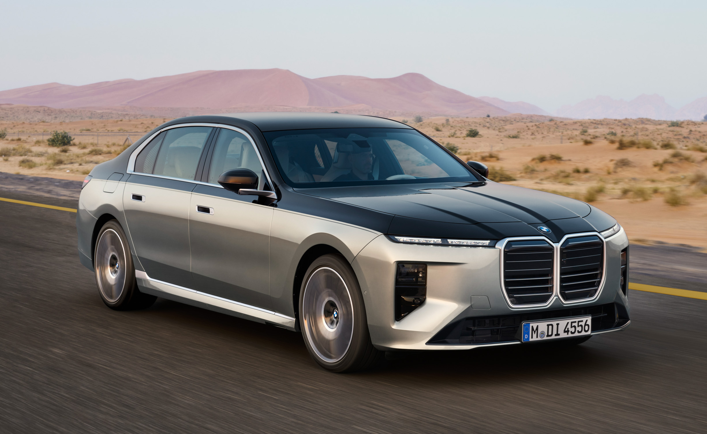 Premium BMW saloon front view, the kind of car where ADAS recalibration follows a windscreen replacement