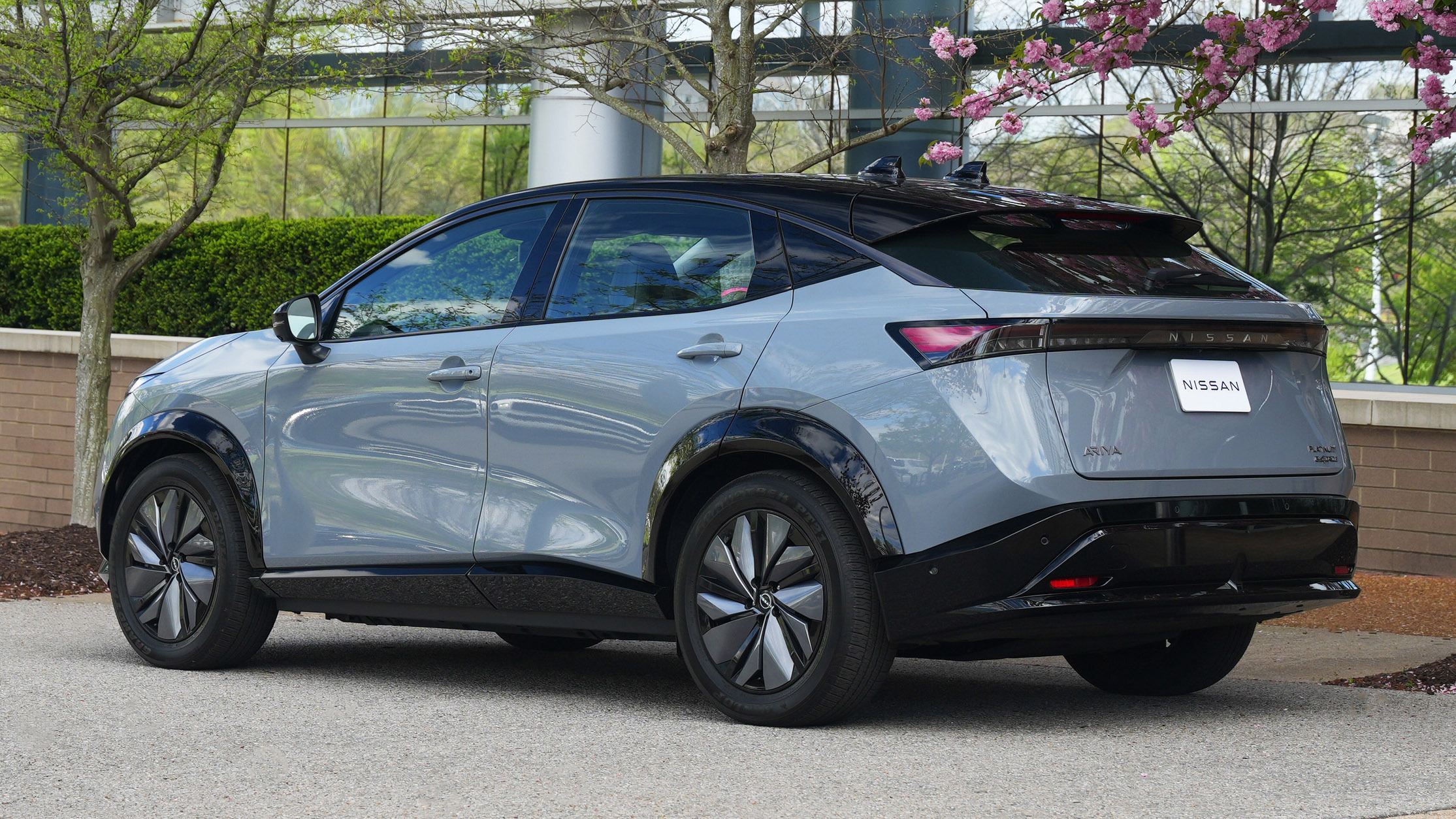 Nissan Ariya rear three-quarter, used UK prices from around £19,950