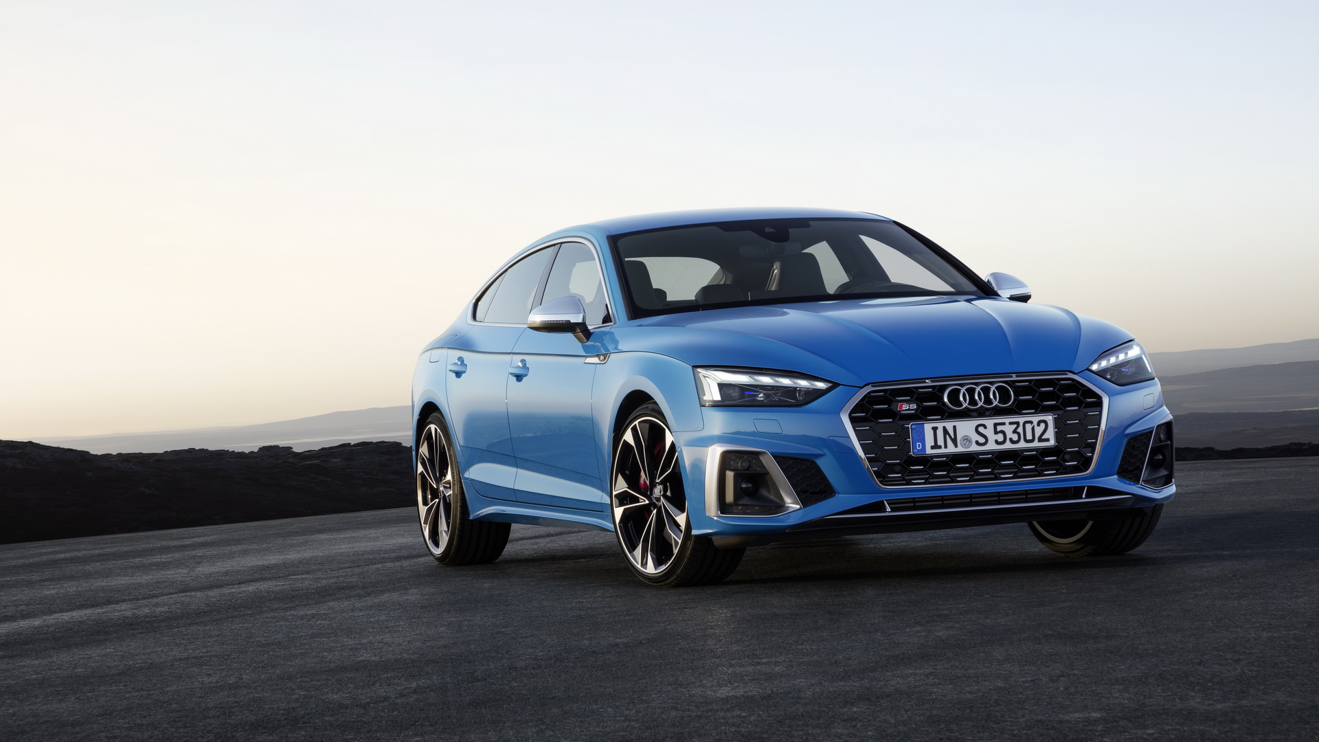 Audi A5 Sportback used buyer guide, S5 Sportback front three quarter in blue