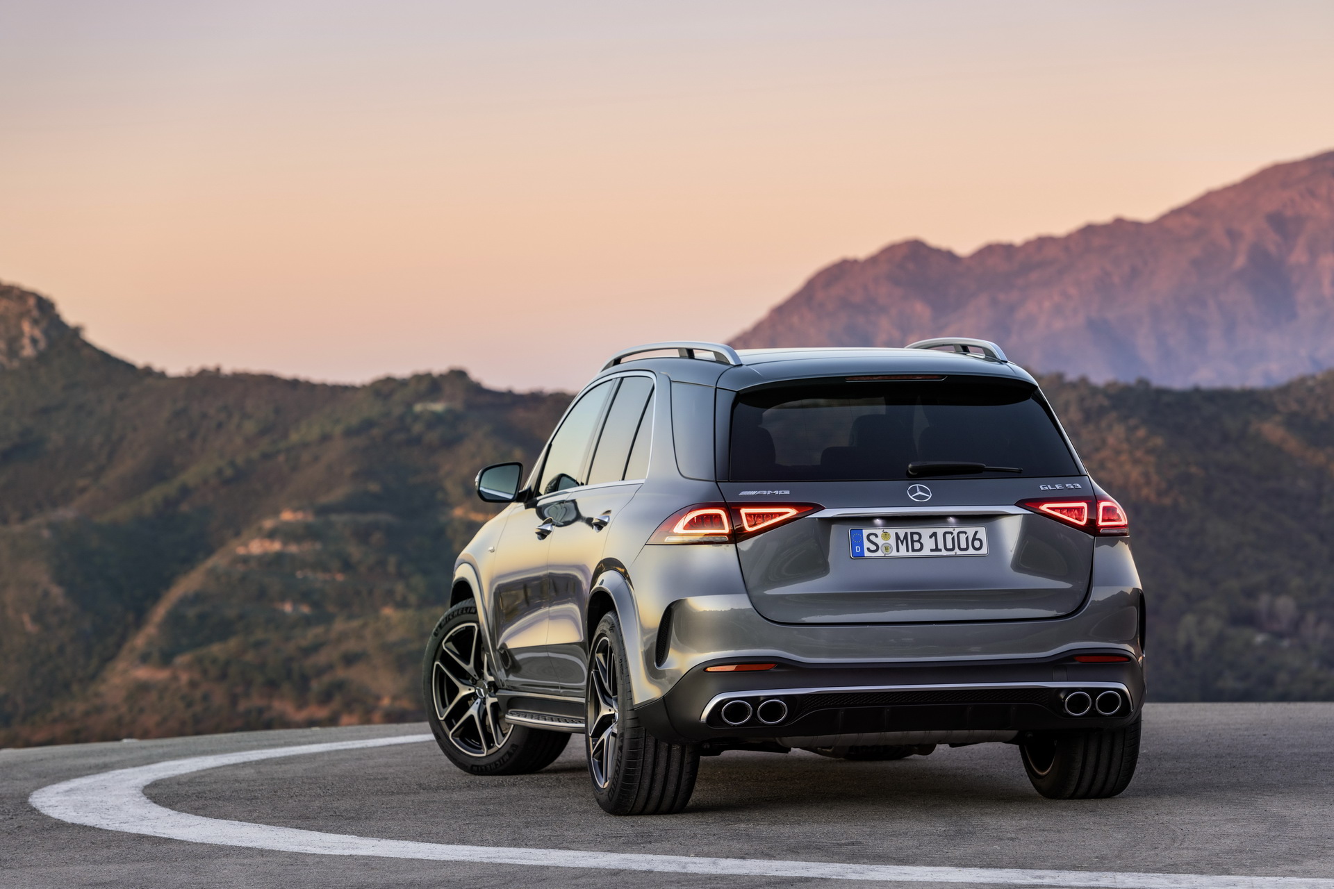 Standard Mercedes GLE SUV rear, the coupe alternative bodystyle