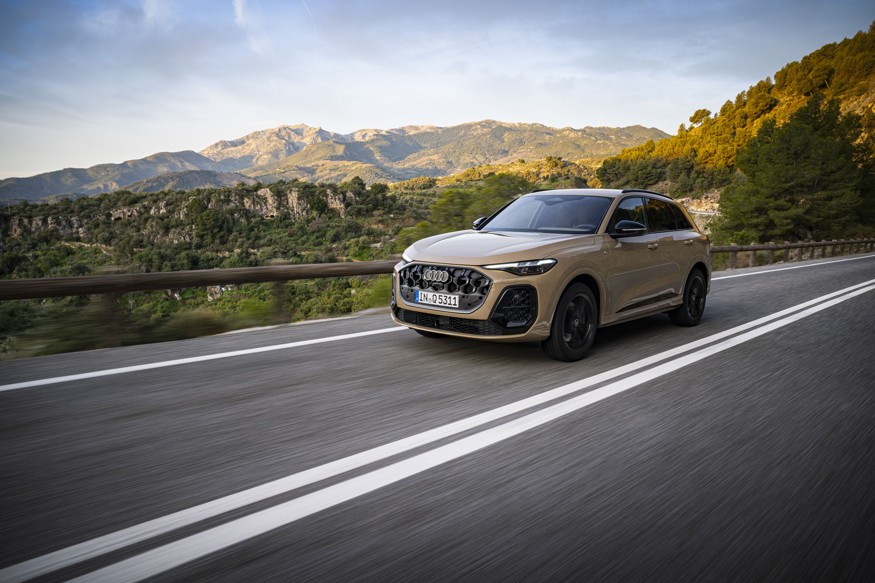 Audi Q5 action driving shot, real-world fuel economy versus WLTP