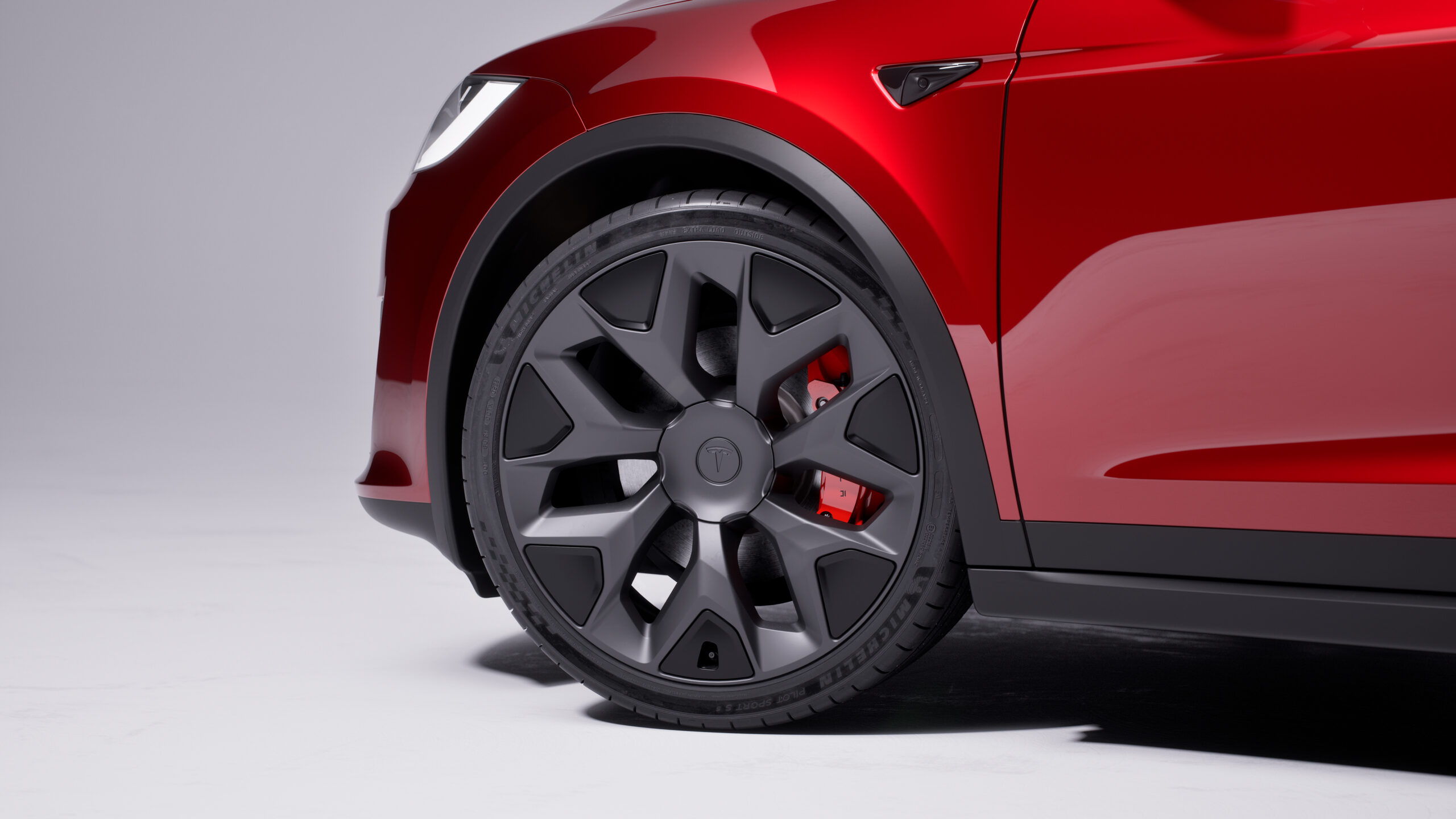 Tesla Model X wheel and brake detail, who should still buy used