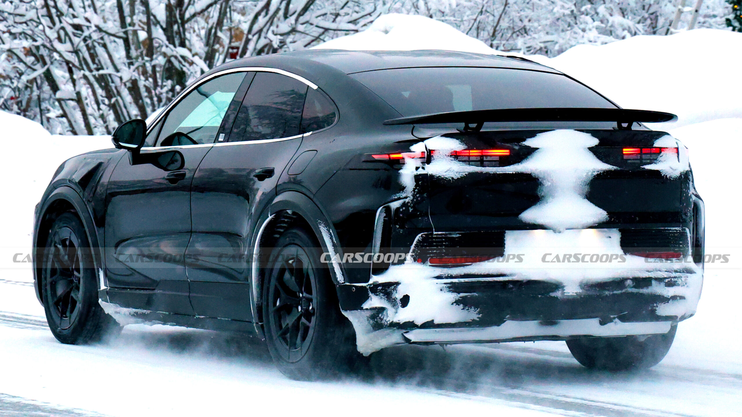 Porsche Cayenne Coupe GT premium performance SUV on matched approved-marking tyres