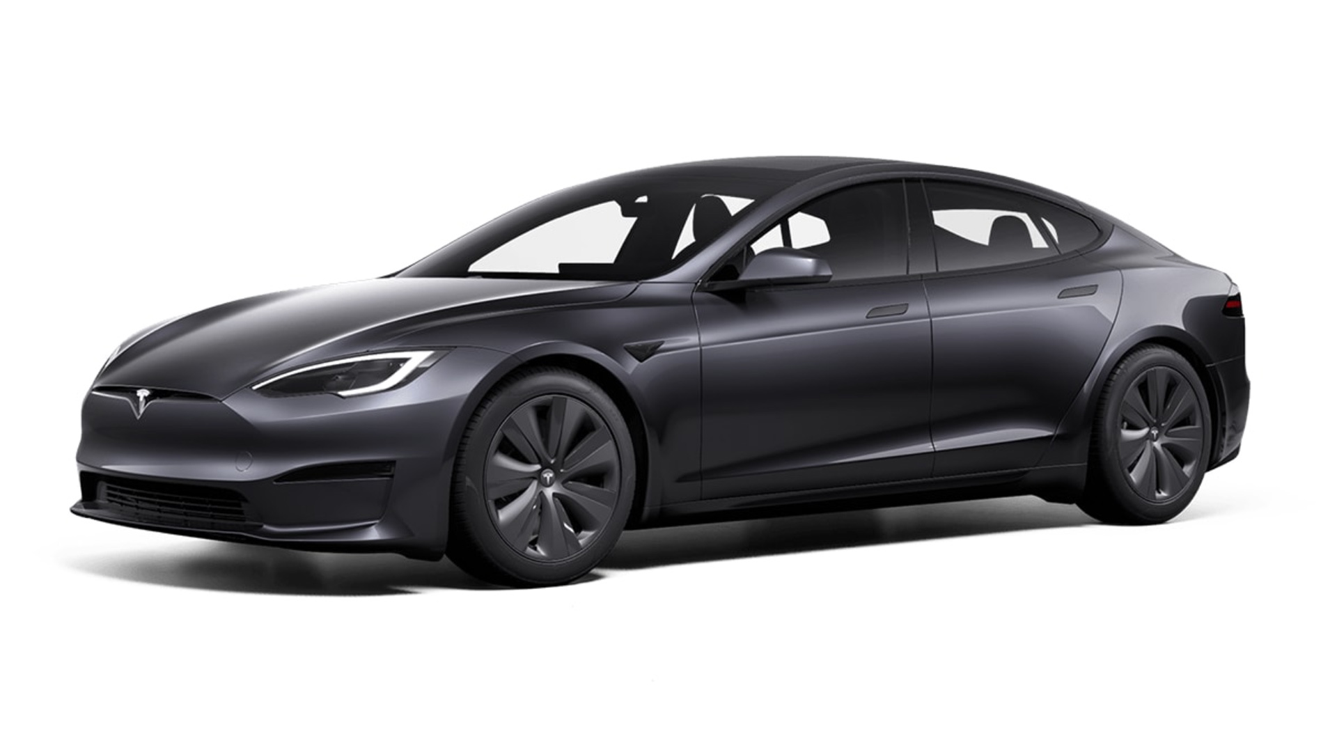 Tesla Model S in Stealth Grey, thin UK right-hand-drive used market