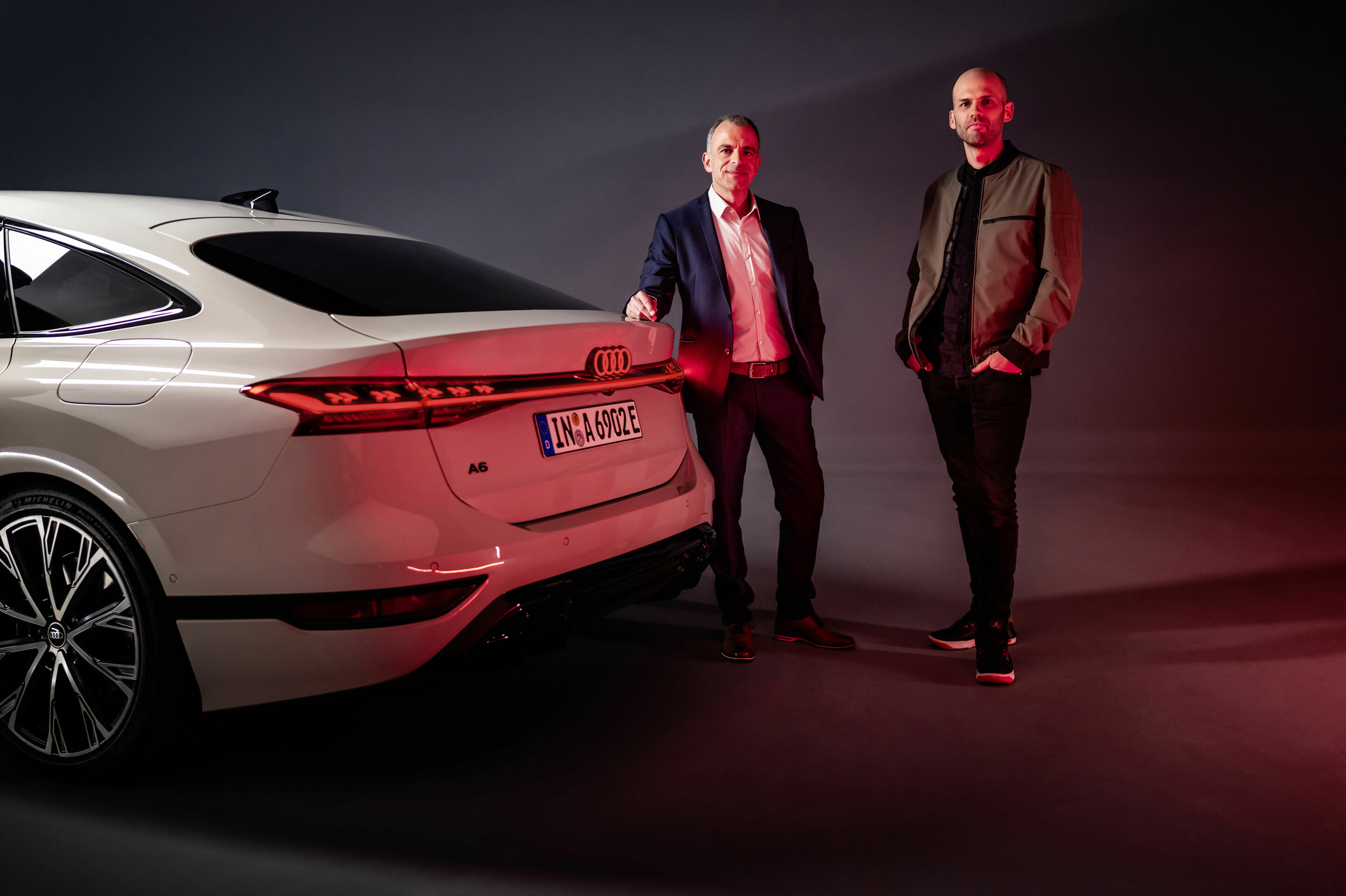 Audi A6 e-tron electric saloon shown at its design reveal