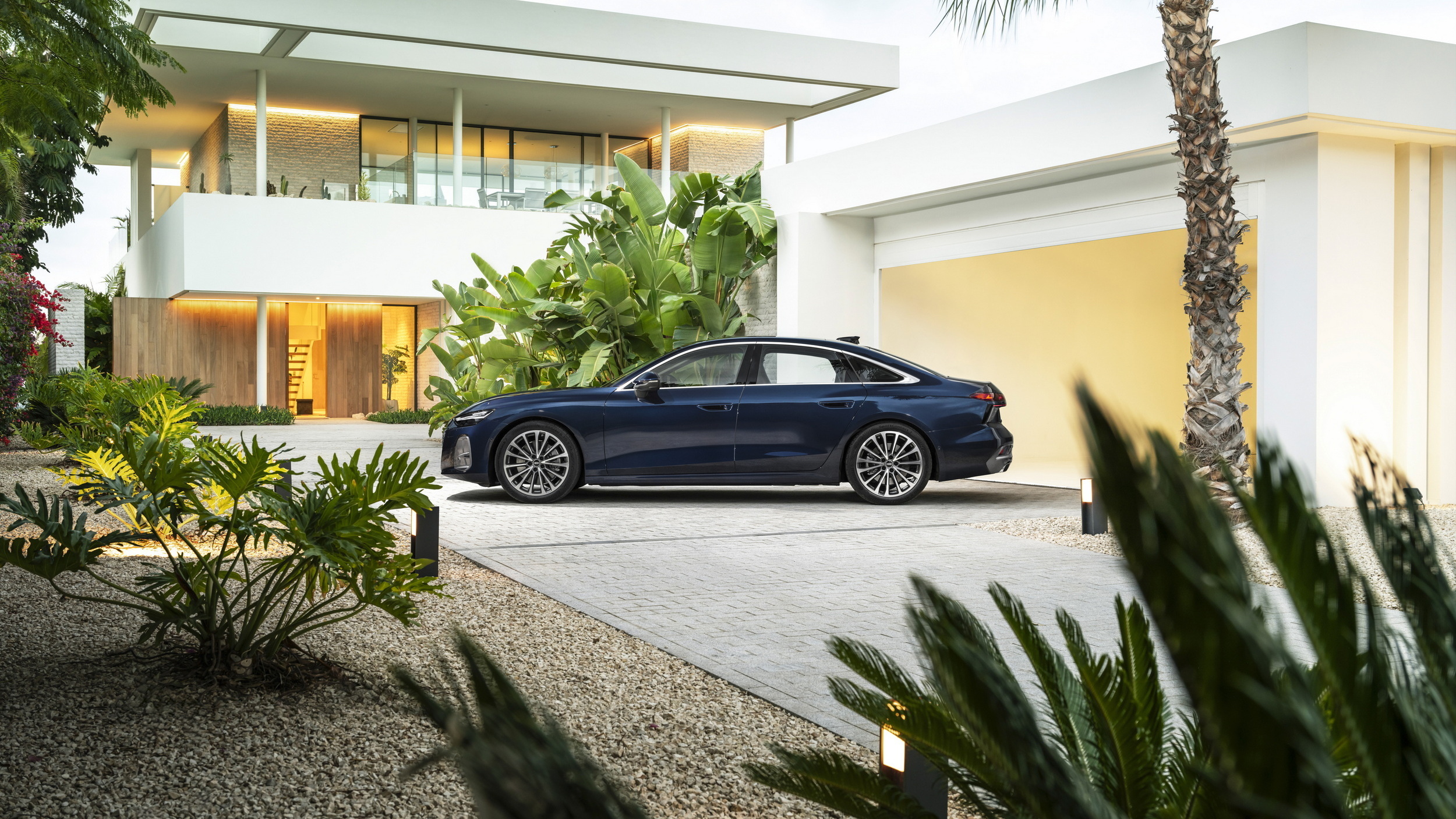 Audi A6 saloon at a premium home, representing UK premium car finance agreements covered by the redress scheme