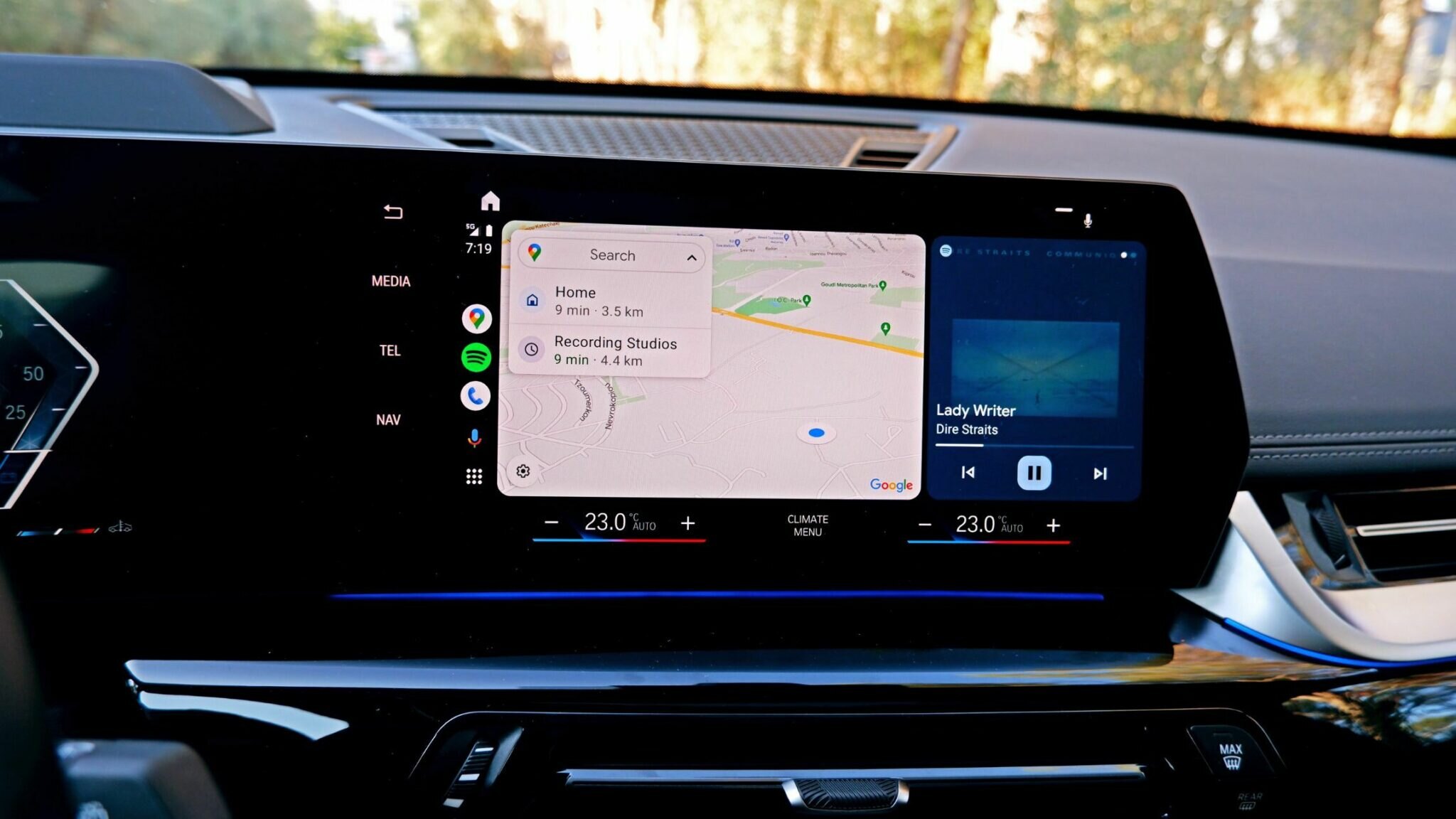 BMW X1 approved used curved infotainment display